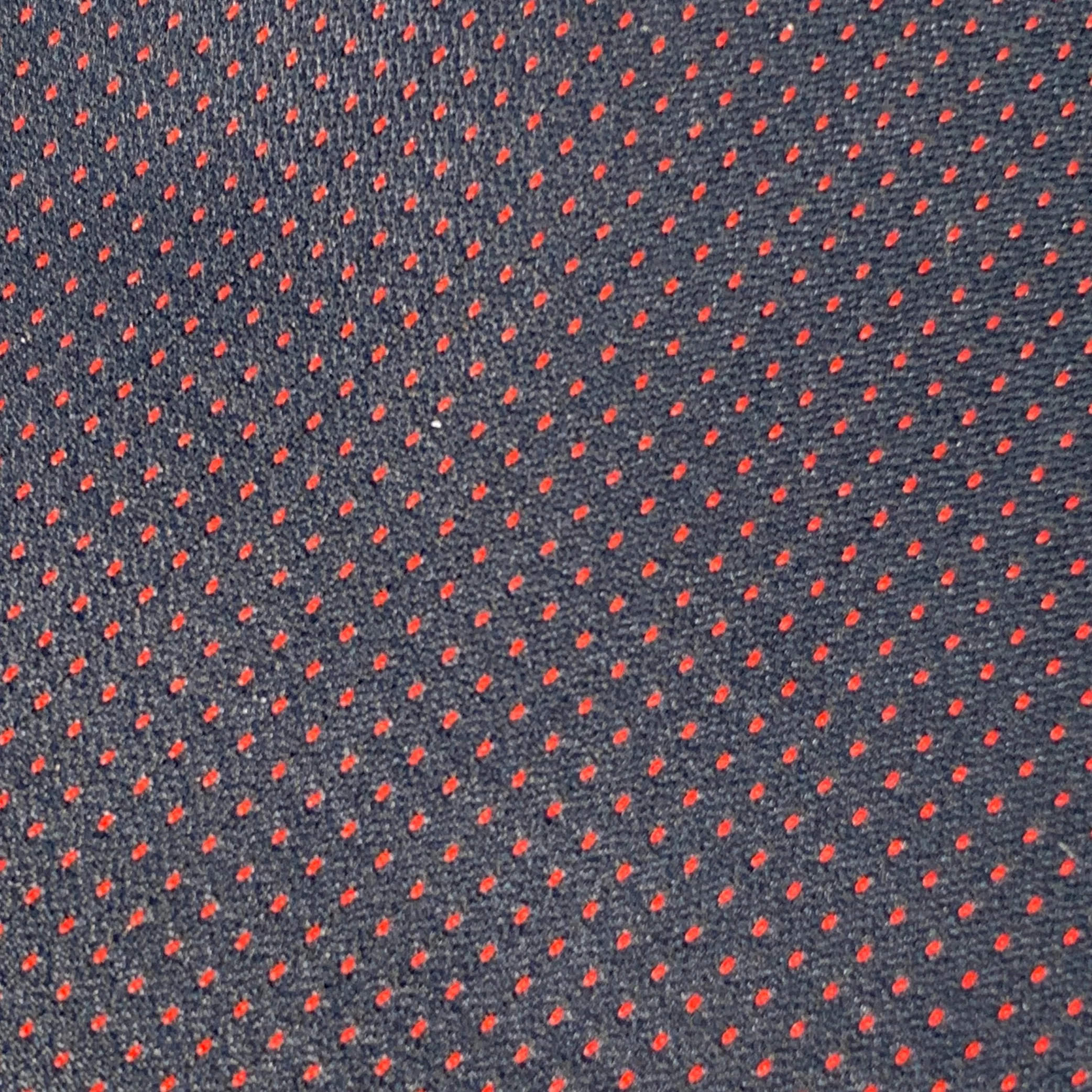 GUCCI Navy Red Dots Silk Skinny Tie - Image 3