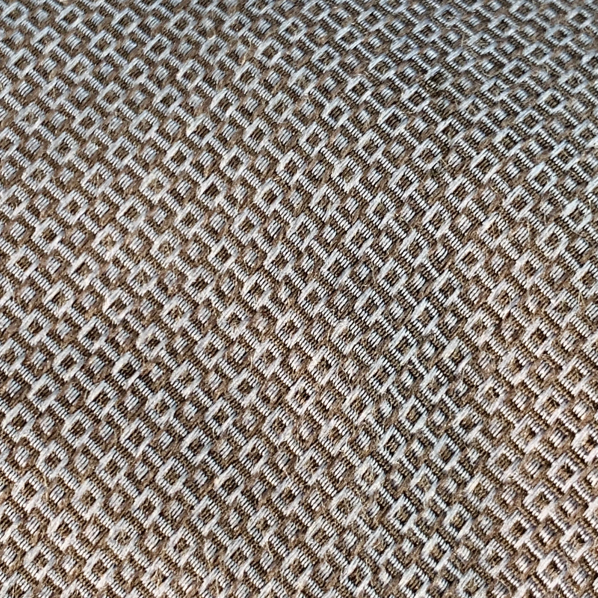 GUCCI One Size Blue Grey Checkered Silk Tie - Image 2