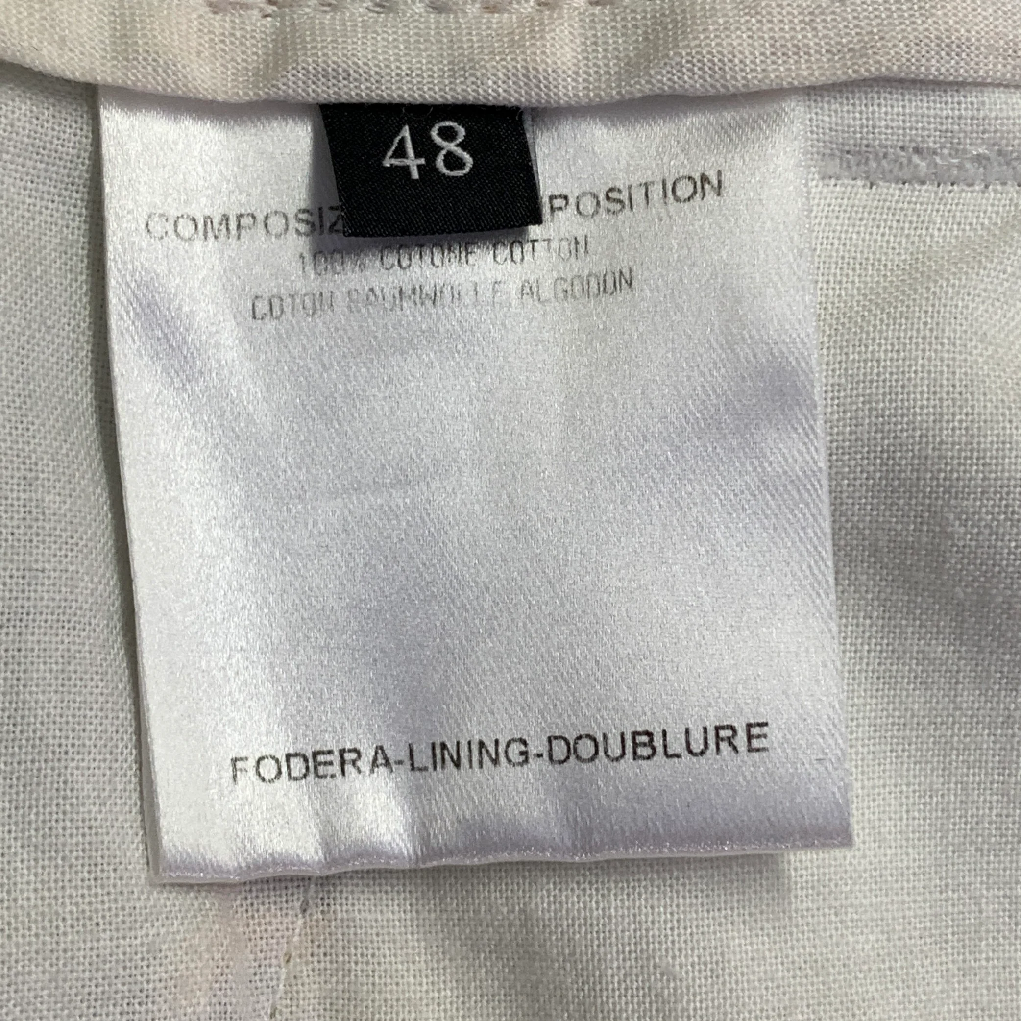 GUCCI Size 32 White Multi-Color Floral Cotton Straight Casual Pants - Image 6