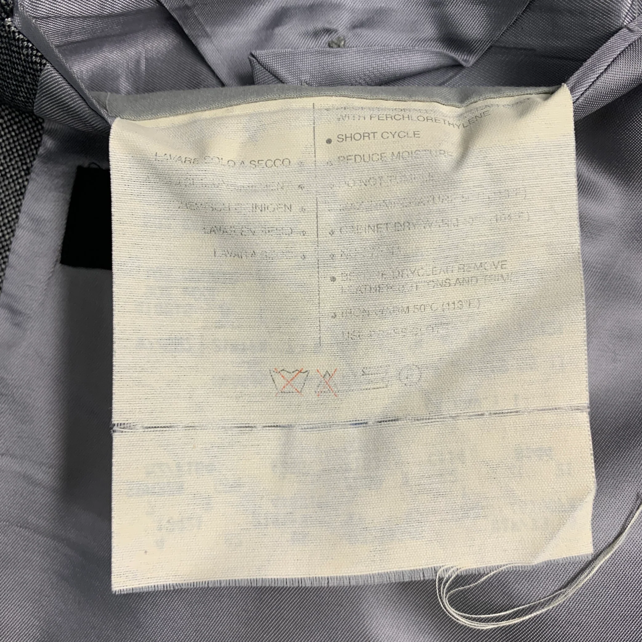 GUCCI Size 44 Black Grey Nailhead Wool Mohair Single Breasted Sport Coat - Image 8