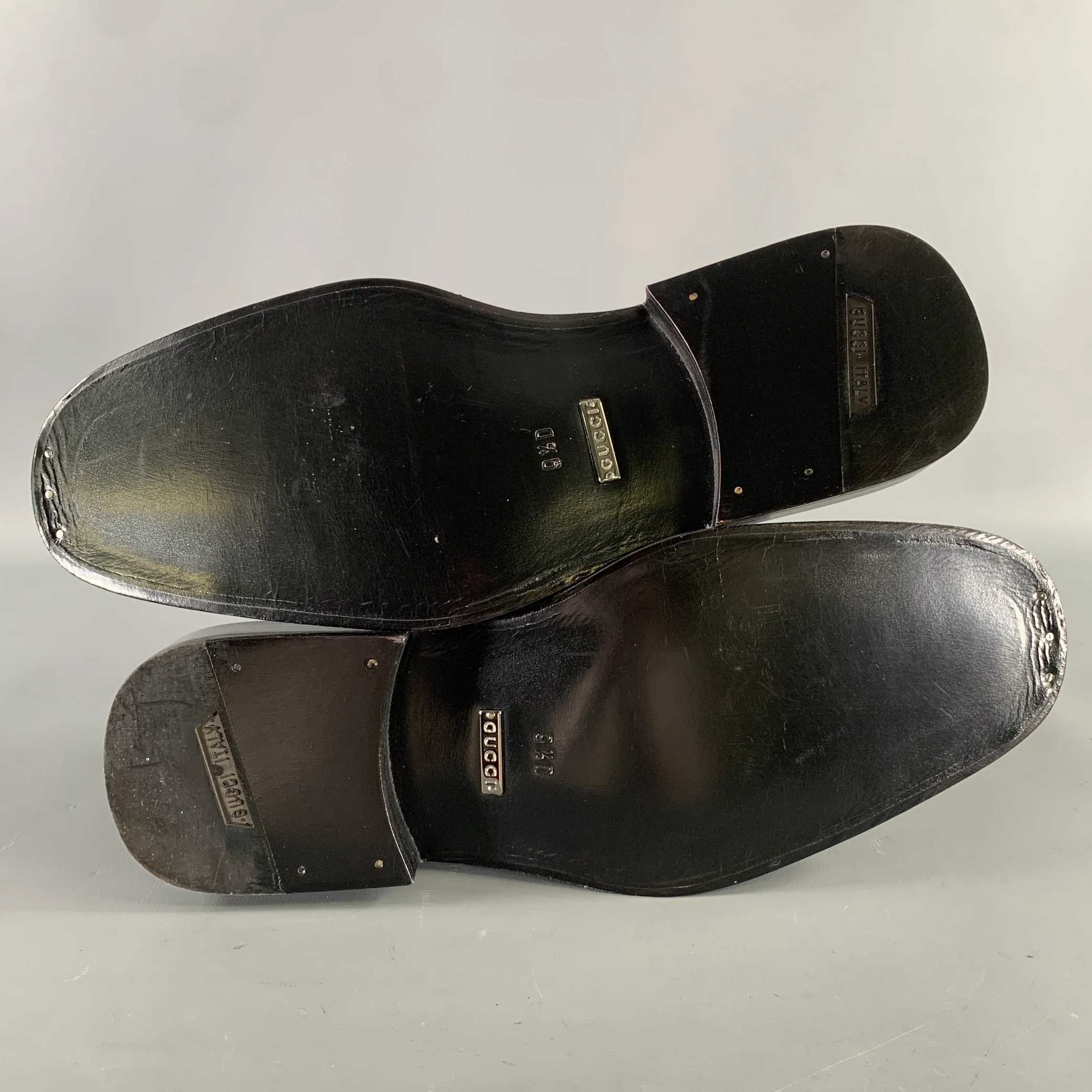GUCCI Size 9.5 Black Leather Loafer Loafers - Image 6