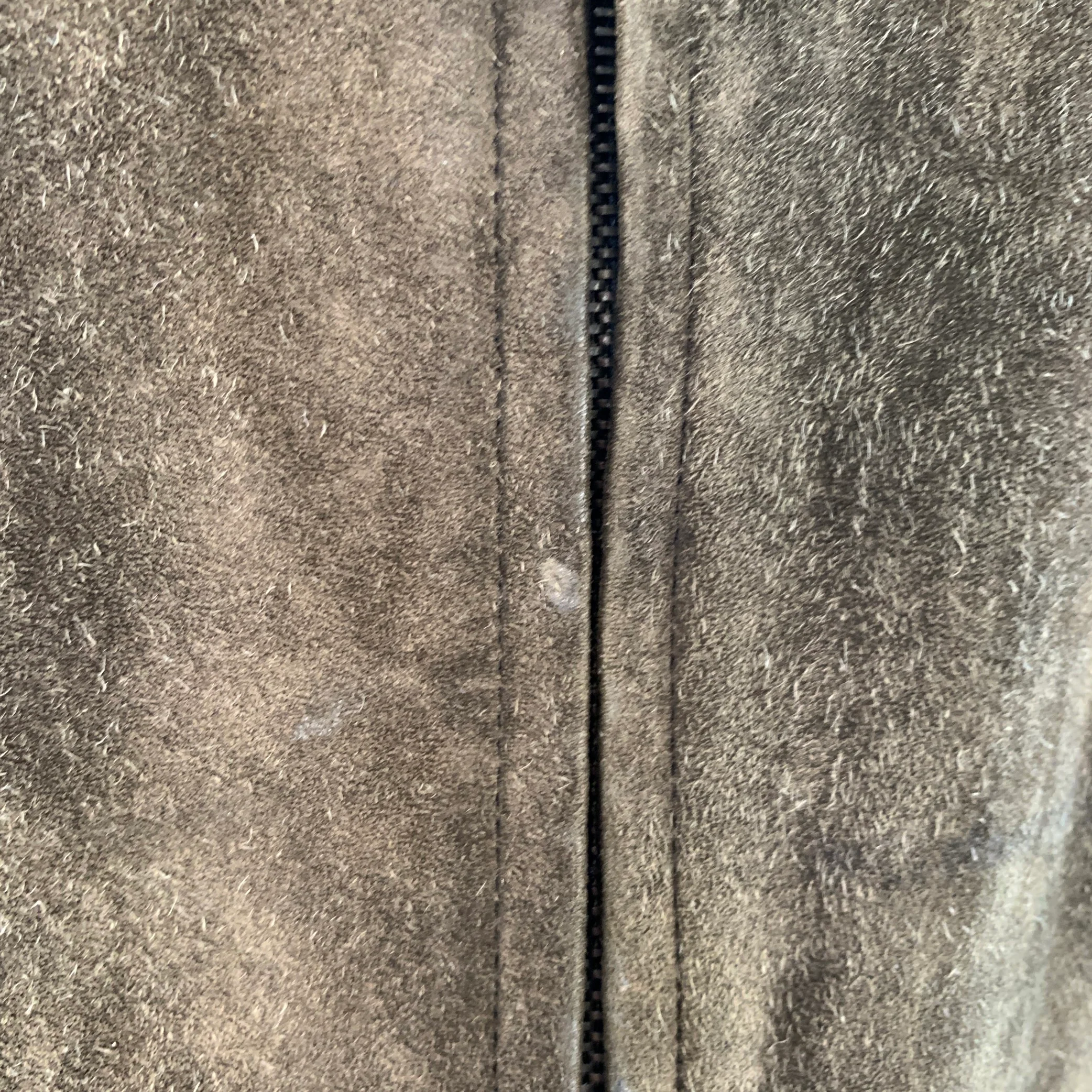 GUCCI Size M Vintage Brown Olive Suede Motorcycle Jacket - Image 4