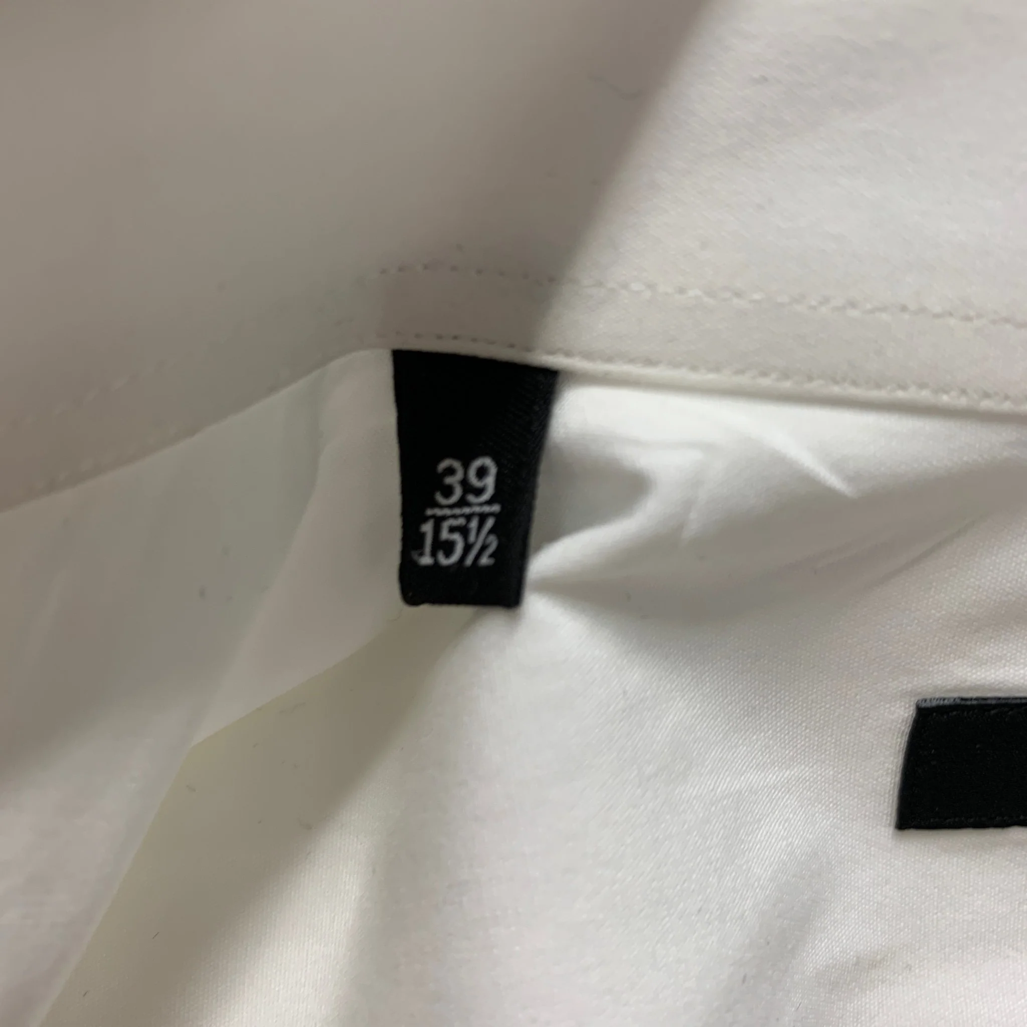 GUCCI Size M White Cotton Epaulettes Long Sleeve Shirt - Image 5
