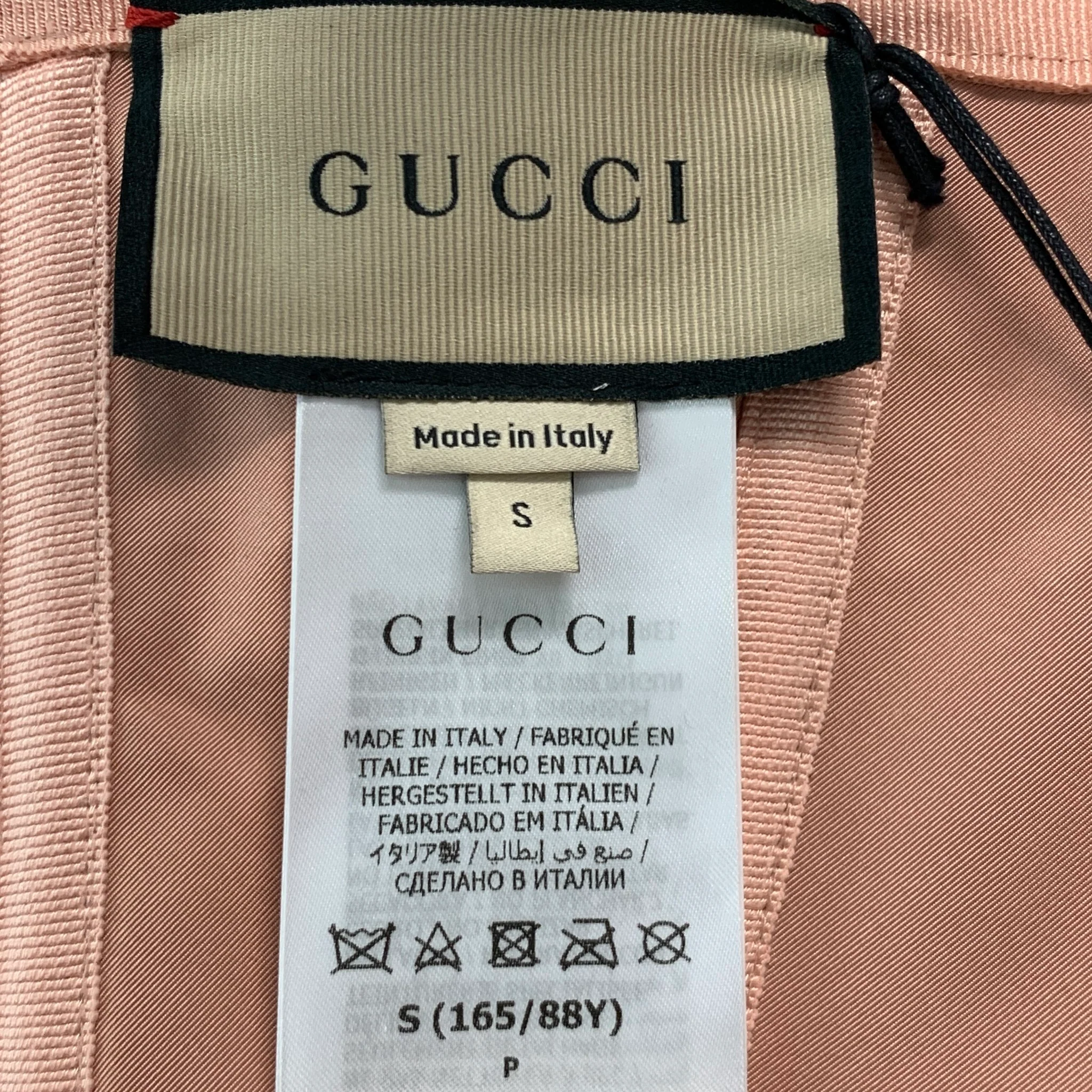 GUCCI Size S Pink Silk Corset Dress Top - Image 5
