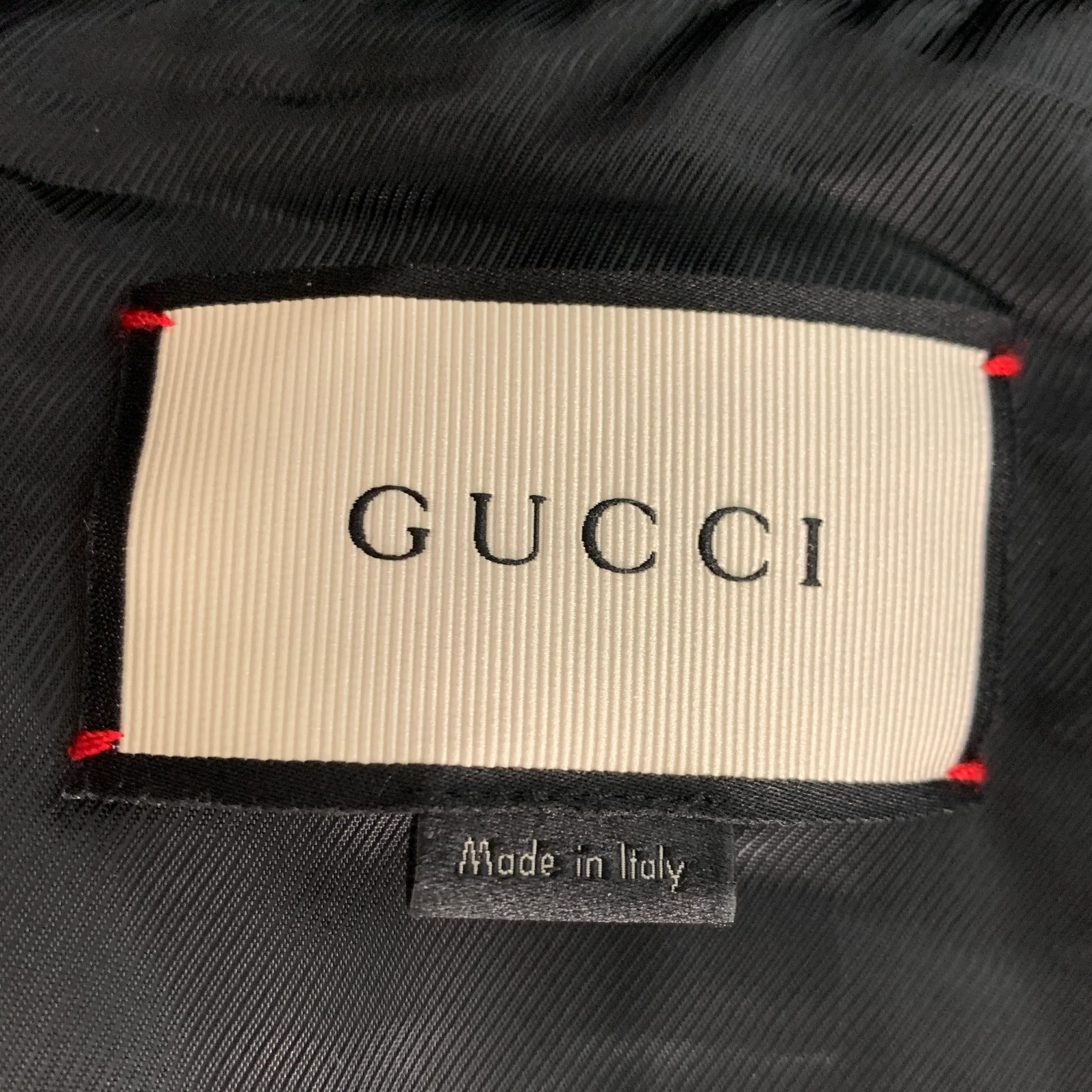 GUCCI Size XS Black Green Forest Jungle Graphic Silk Bomber Jacket - Image 5