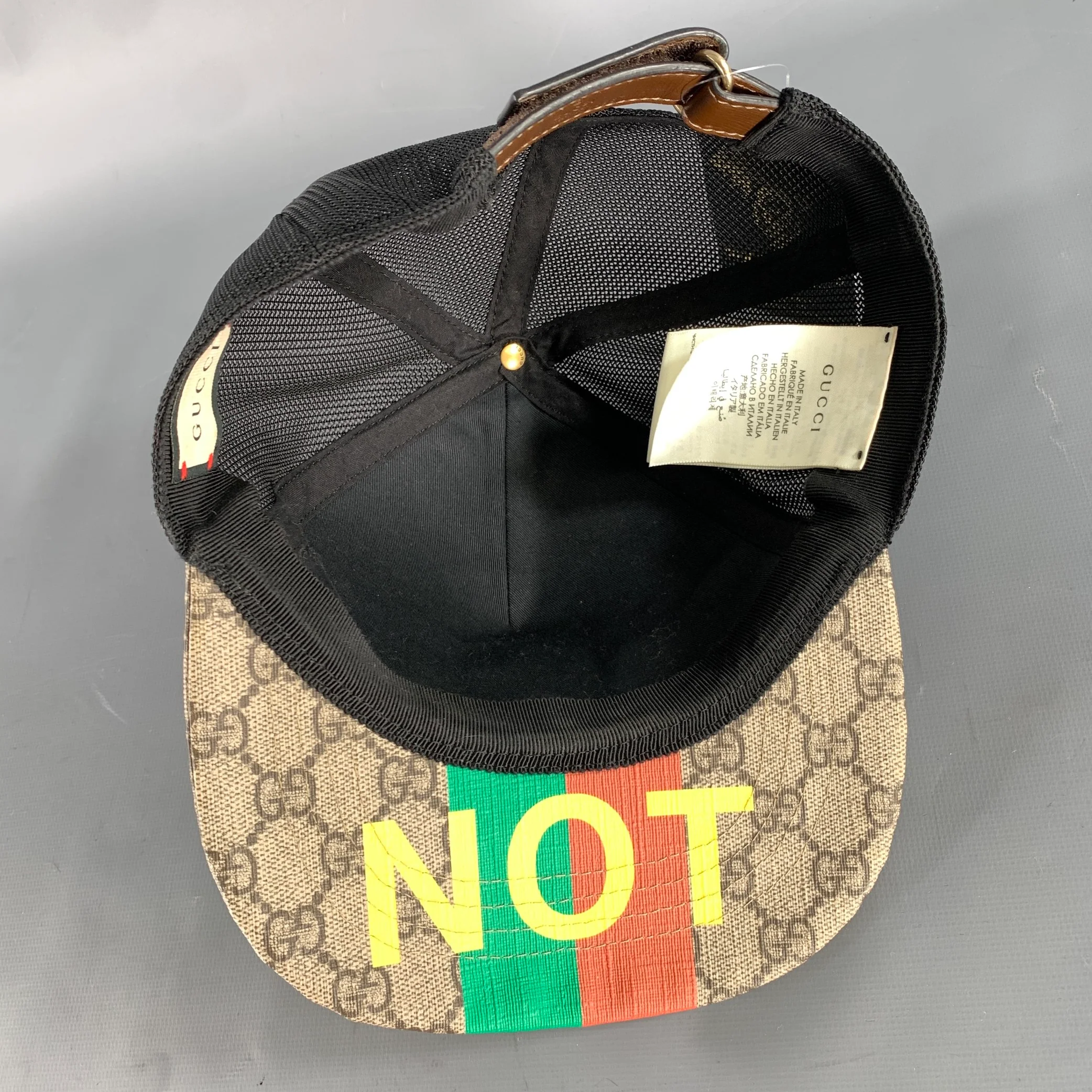 GUCCI Tan Black Monogram Polyester Blend Hats - Image 7