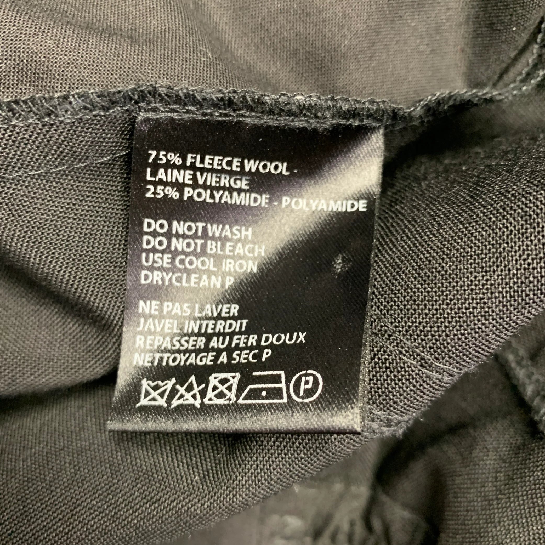 HAIDER ACKERMANN Size 34 Black Wool Polyamide Drop Crotch Dress Pants - Image 4