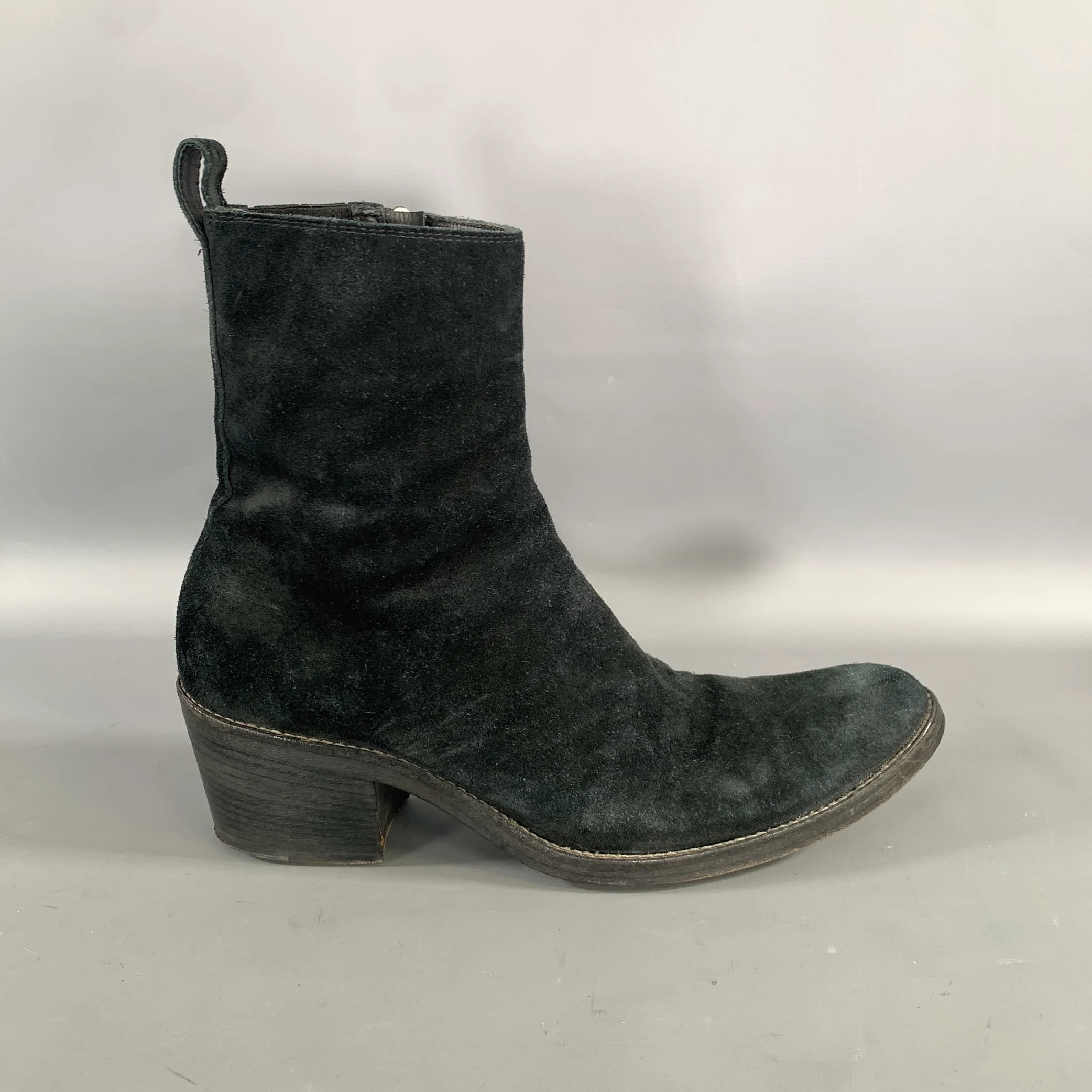 HAIDER ACKERMANN Size 9 Black Leather Chelsea Boots - Image 2