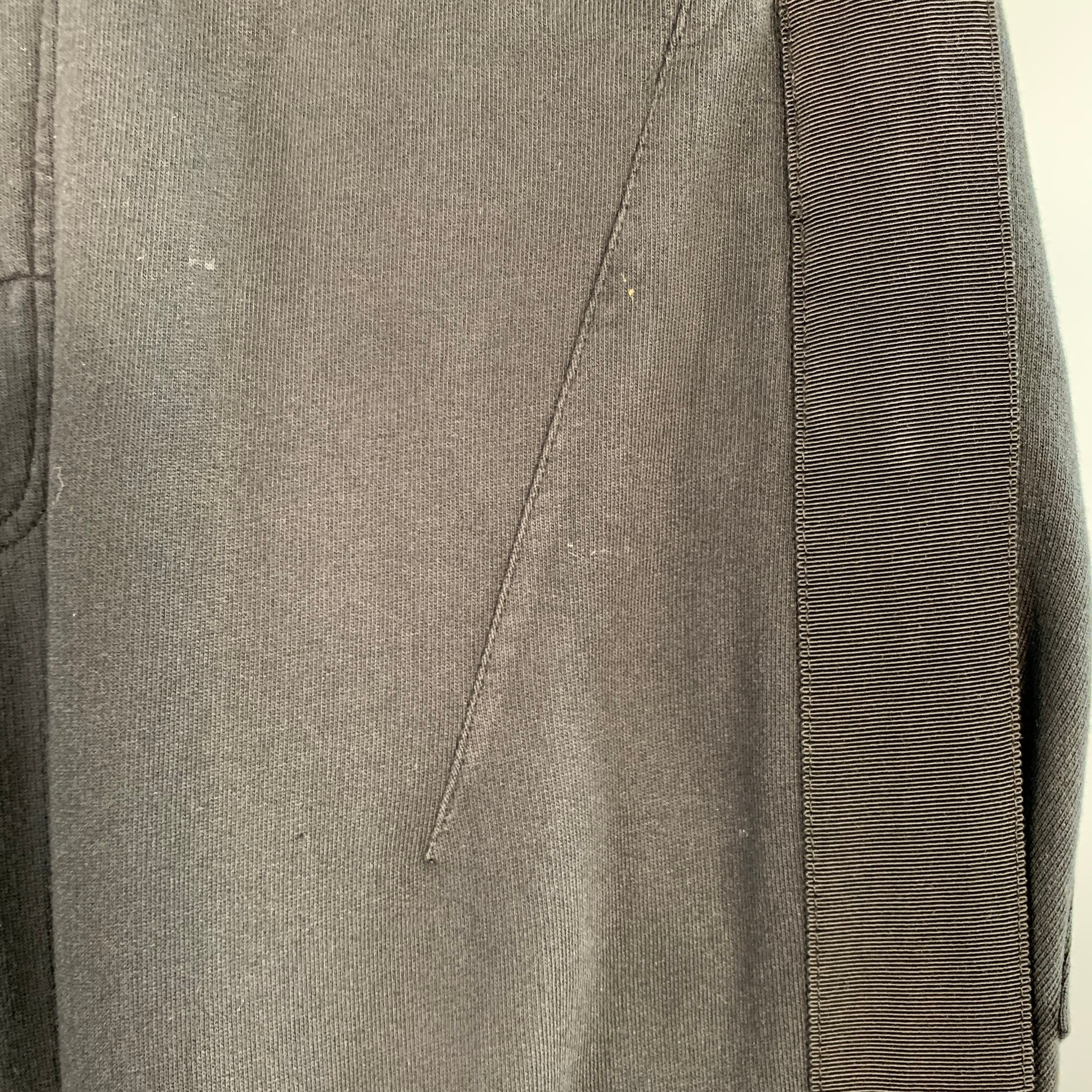 HAIDER ACKERMANN Size M Black Cotton Elastic Waistband Casual Pants - Image 3