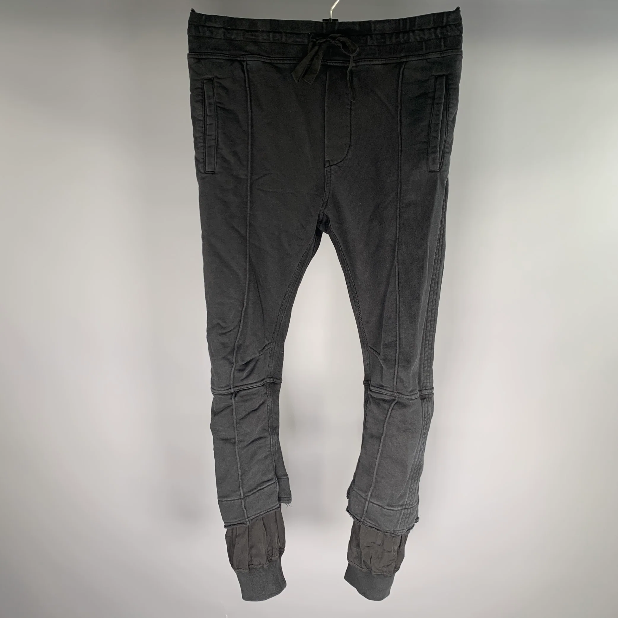 HAIDER ACKERMANN Size S Black Cotton Blend Joggers Casual Pants