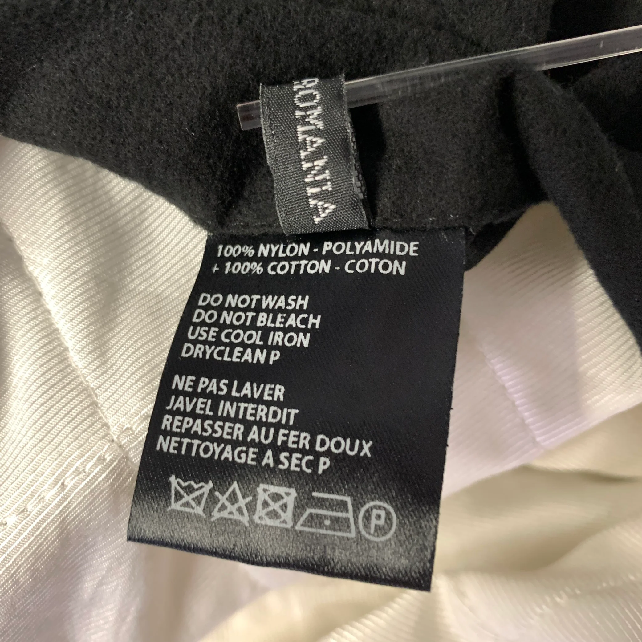 HAIDER ACKERMANN Size S Black White Cotton Nylon Hooded Parka - Image 9