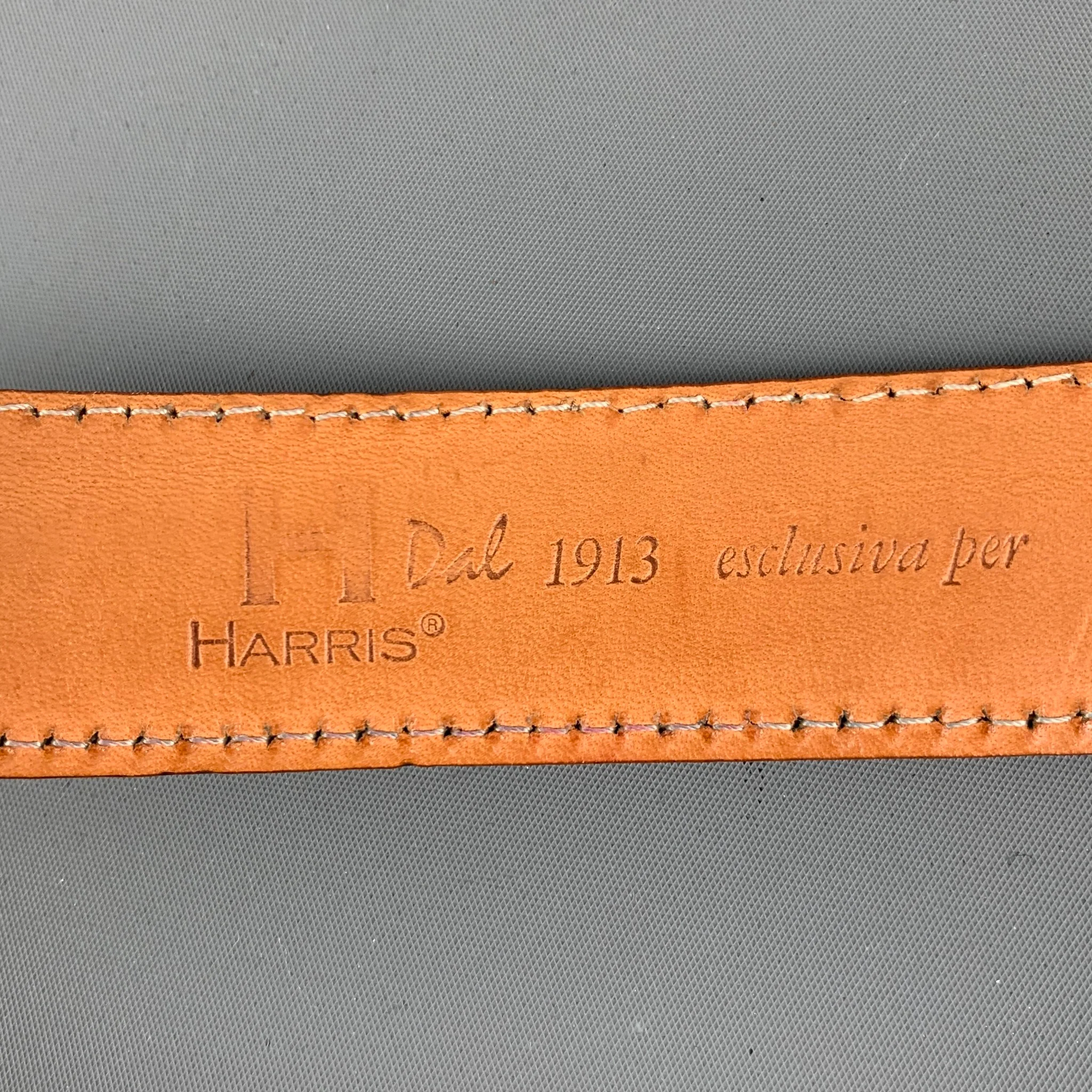 HARRIS DAL Size 36 Brown Cognac Leather Belt - Image 4