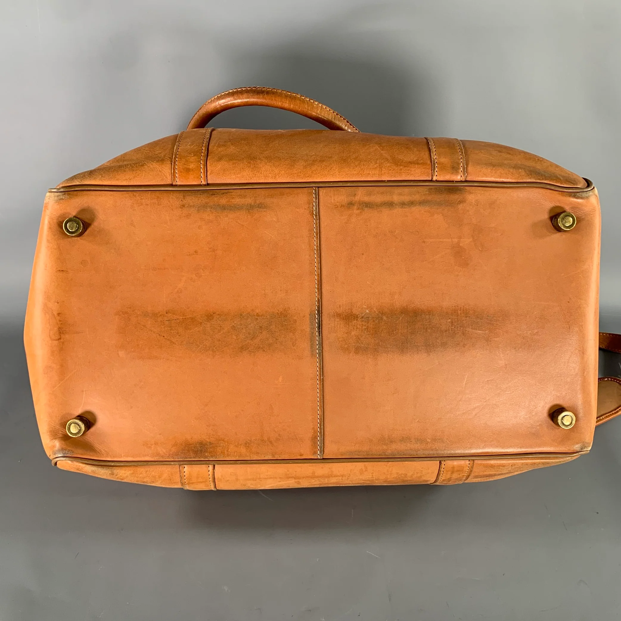 HARTMANN Size One Size Brown Light Solid Leather Duffle Bags - Image 8