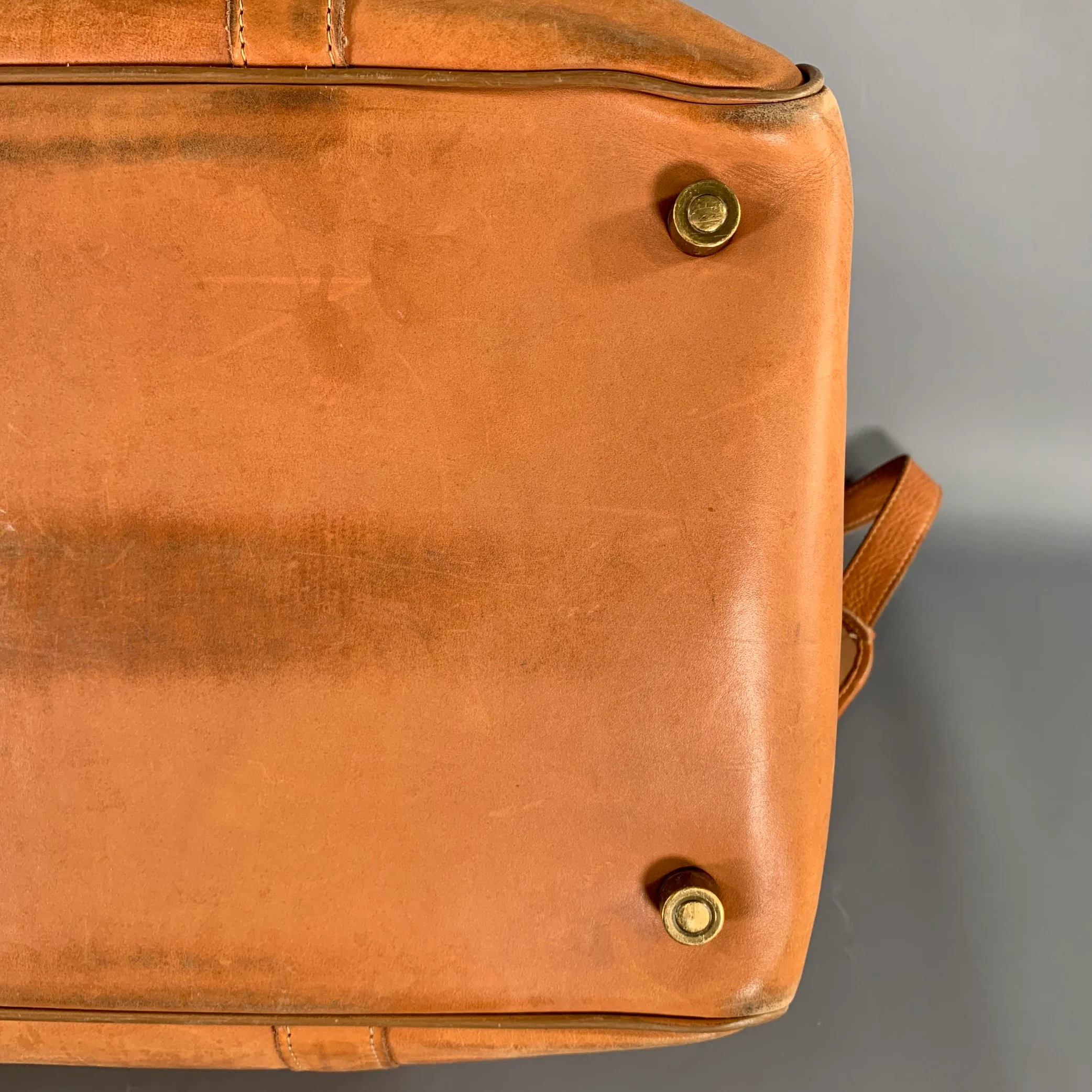 HARTMANN Size One Size Brown Light Solid Leather Duffle Bags - Image 9