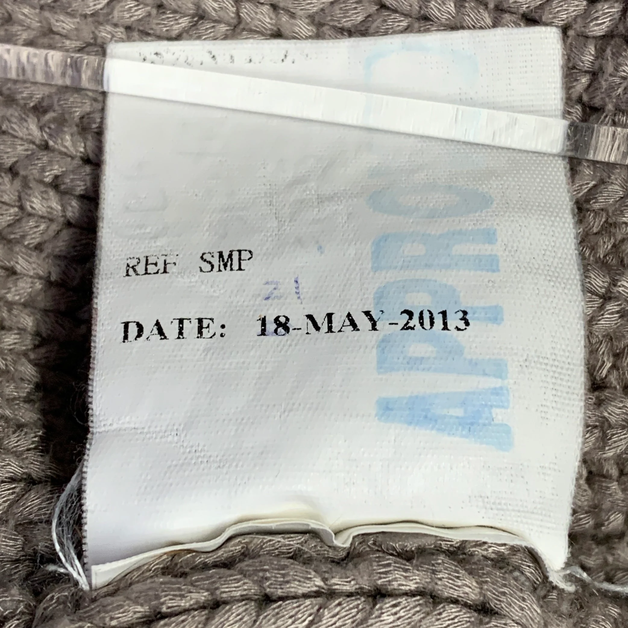 HELMUT LANG FW13 Size S Taupe Open Knit Crew Neck Sweater - Image 11