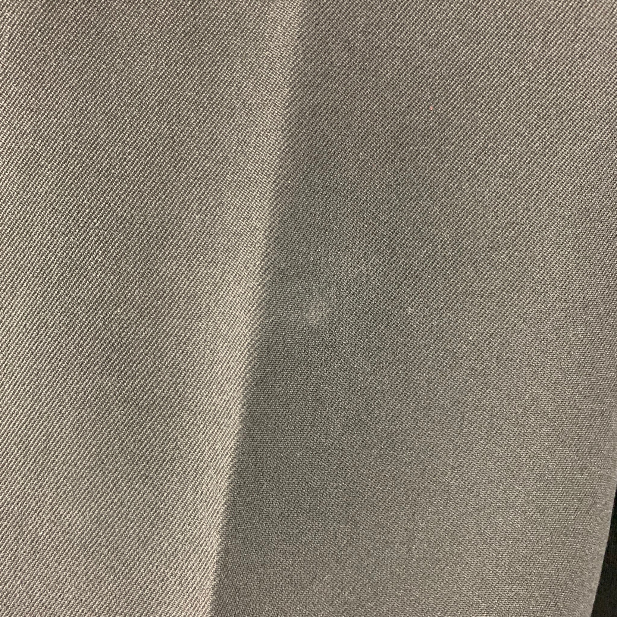 HELMUT LANG Size 30 Black Twill Wool Flat Front Dress Pants - Image 3