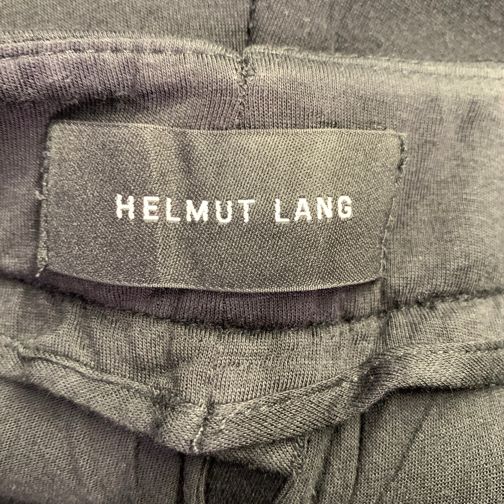 HELMUT LANG Size 32 Black Modal Side Tabs Casual Pants - Image 6