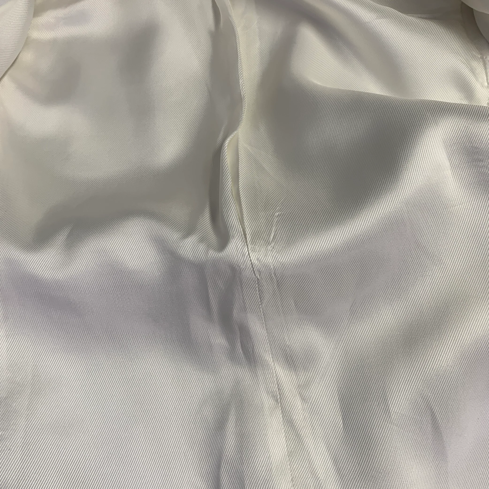 HELMUT LANG Size 8 Cream Viscose Cotton Woven Jacket Blazer - Image 10