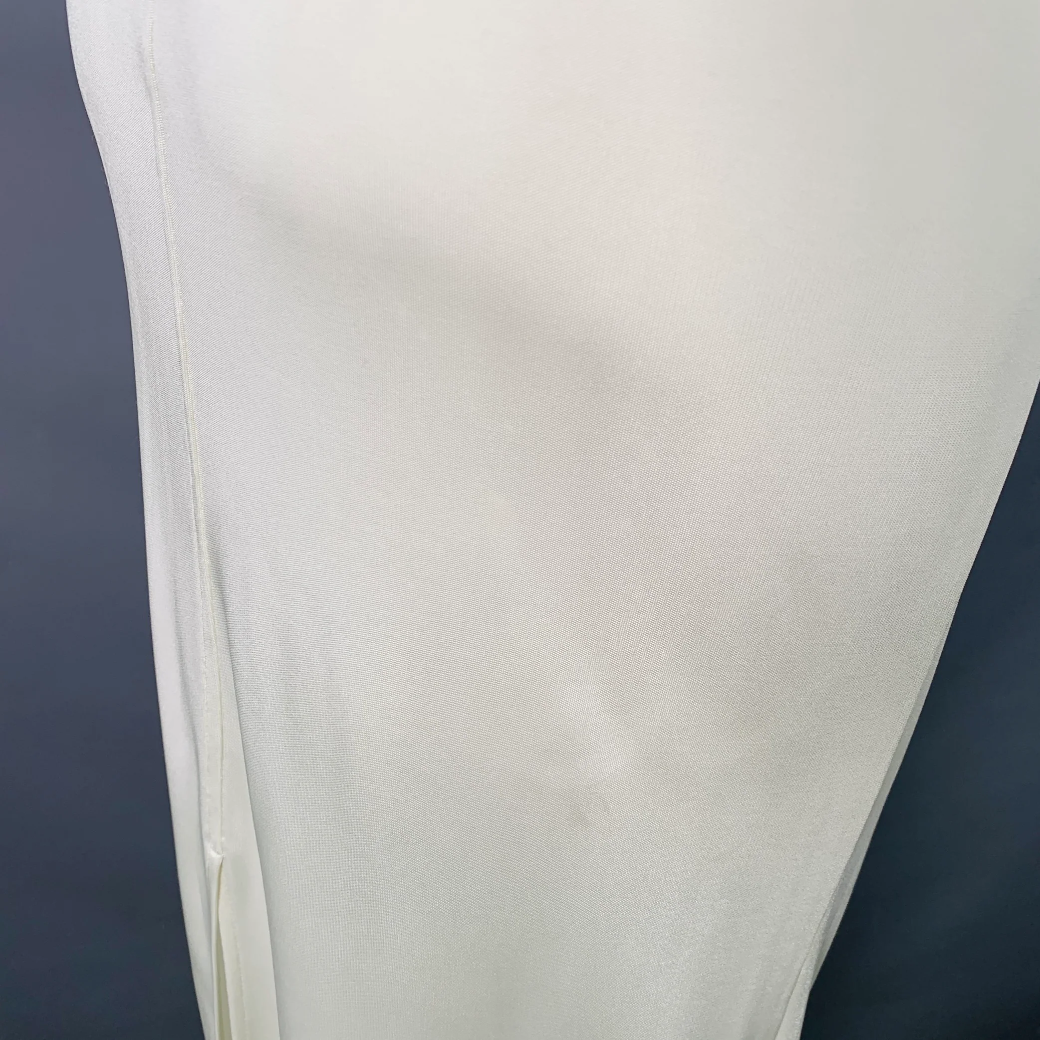HELMUT LANG Size M Beige Jersey Elastic Waistband Long Maxi Skirt - Image 3