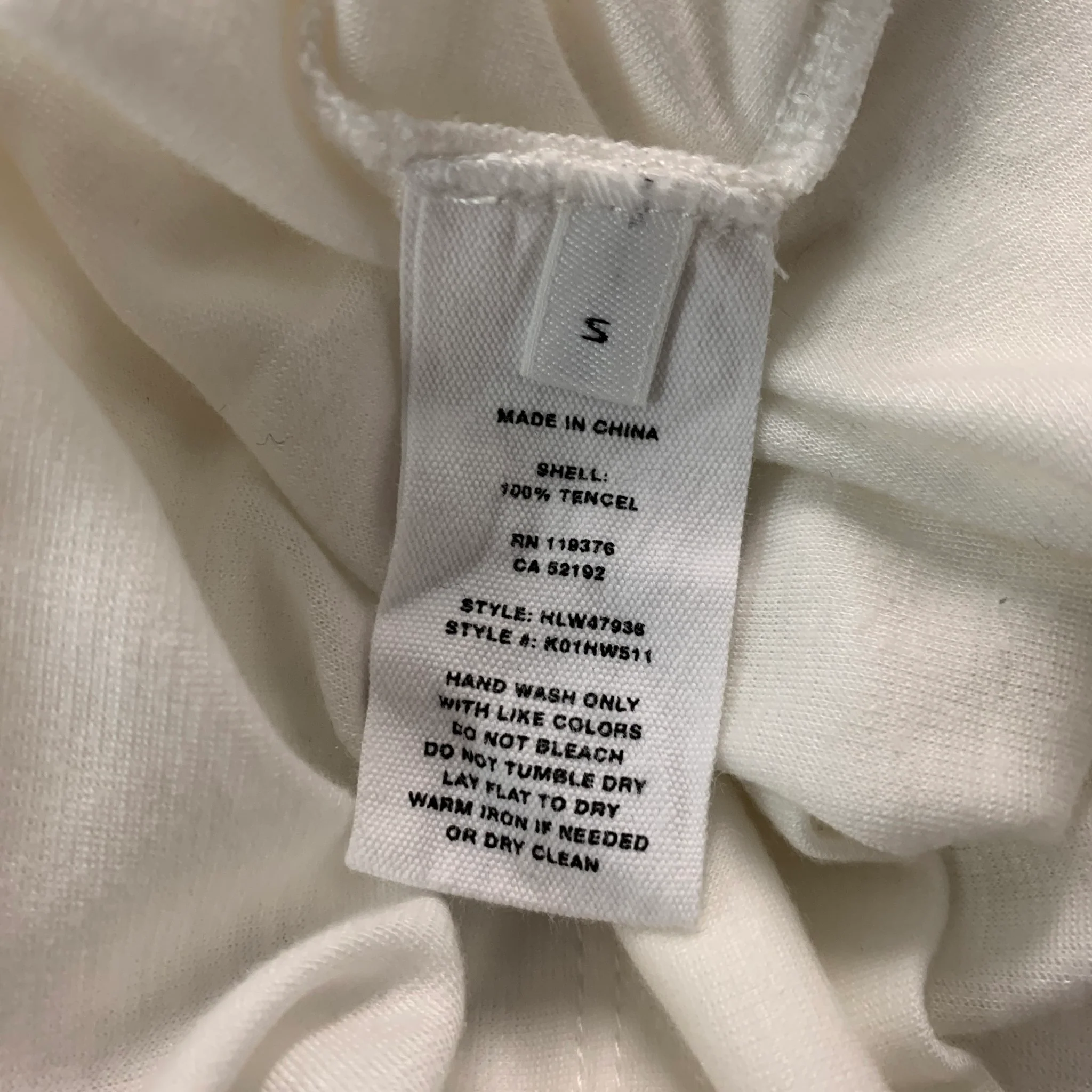 HELMUT LANG Size S White Tencel Open Back Casual Top - Image 8