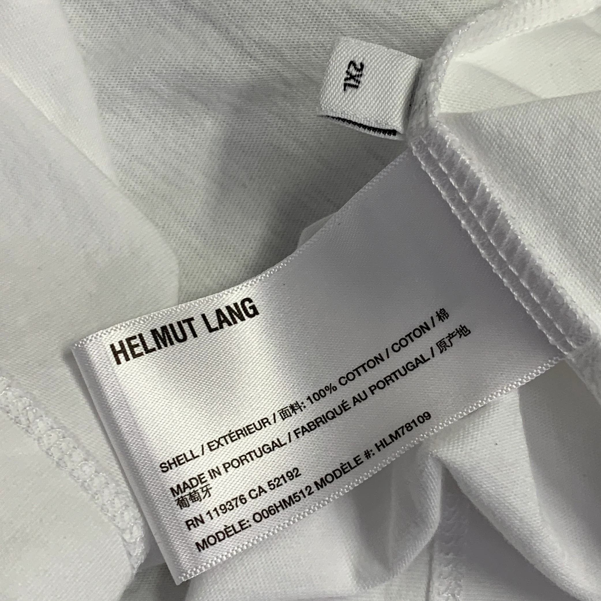 HELMUT LANG Size XXL NEW YORK White Black Print Cotton Crew Neck T-shirt - Image 7
