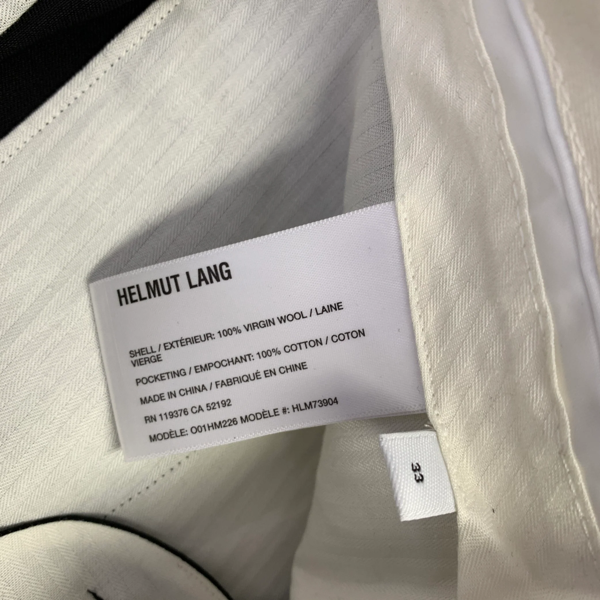 HELMUT LANG SS24 Size 44 Black Wool Notch Lapel Seatbelt Suit - Image 10