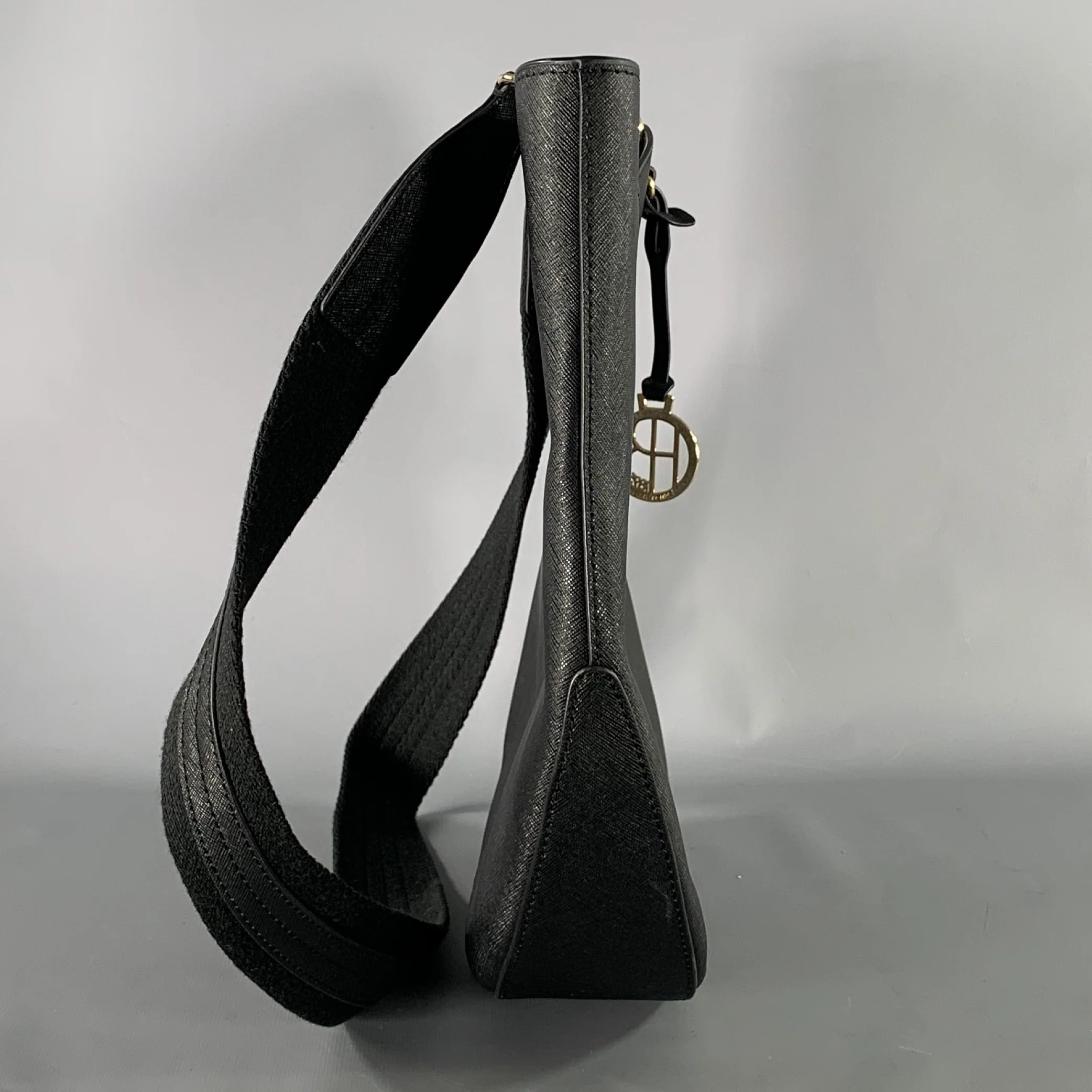 HENRI BENDEL Black Saffiano Leather Hobo Bags - Image 3