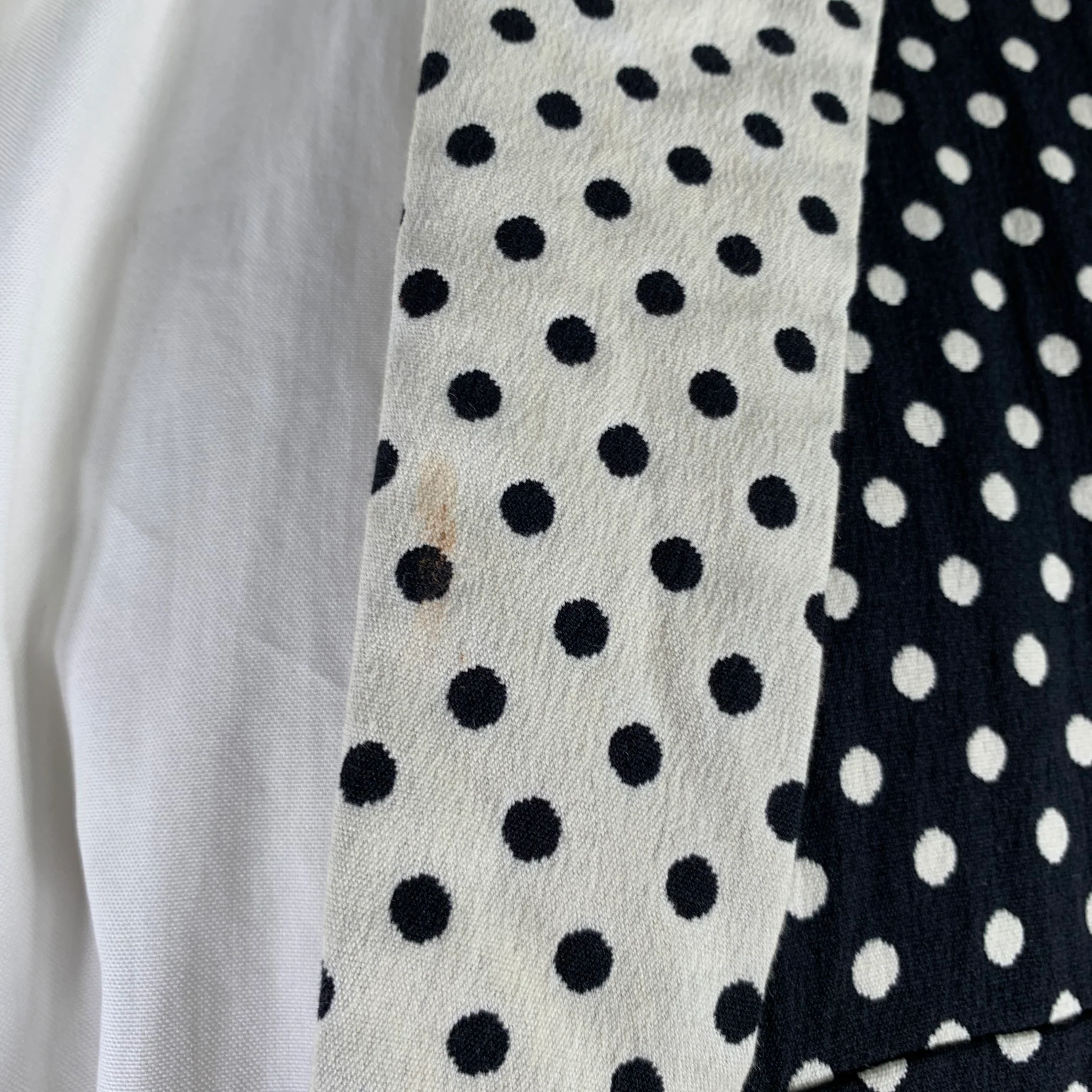 HENRIK VIBSKOV Size L Black White Polka Dot Cotton Blend Sport Coat - Image 6