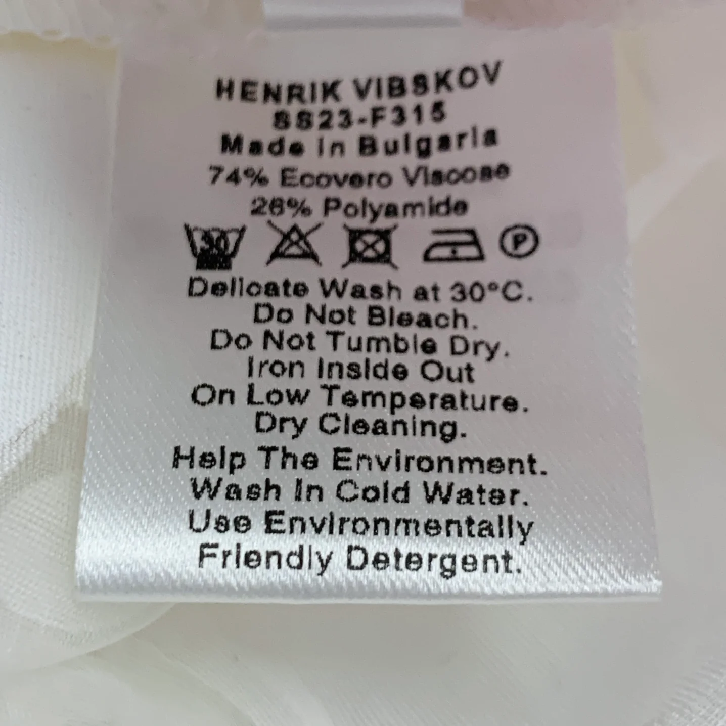 HENRIK VIBSKOV Size M White See Through Viscose Blend Dots Dress - Image 7