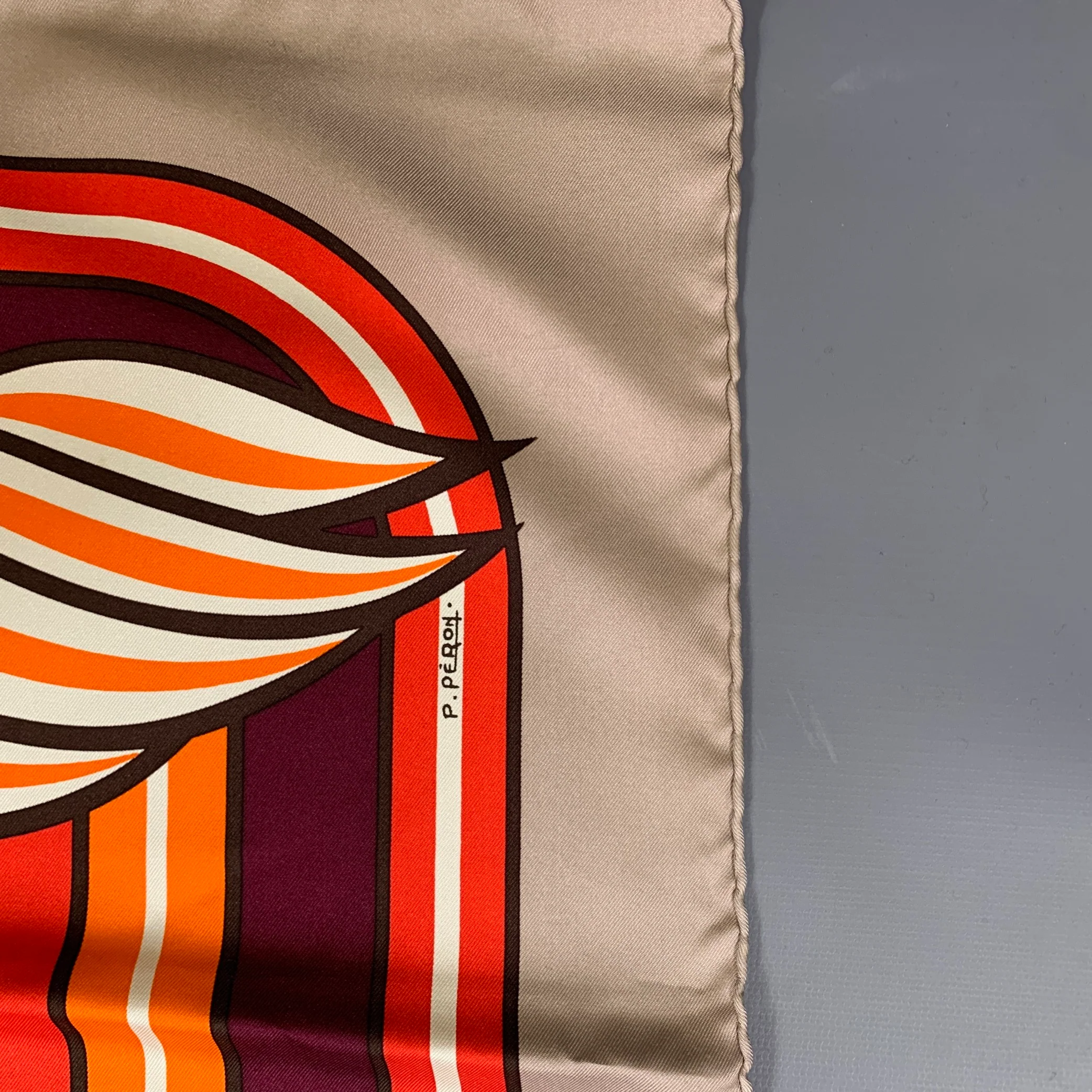 HERMES Multi-Color Print Silk Scarves - Image 8