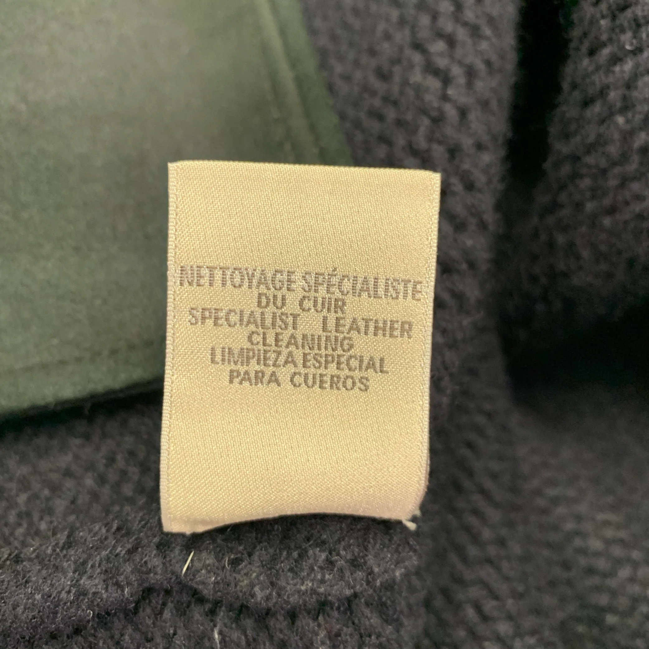 HERMES Size S Navy Knit Cashmere V-Neck Cardigan - Image 6