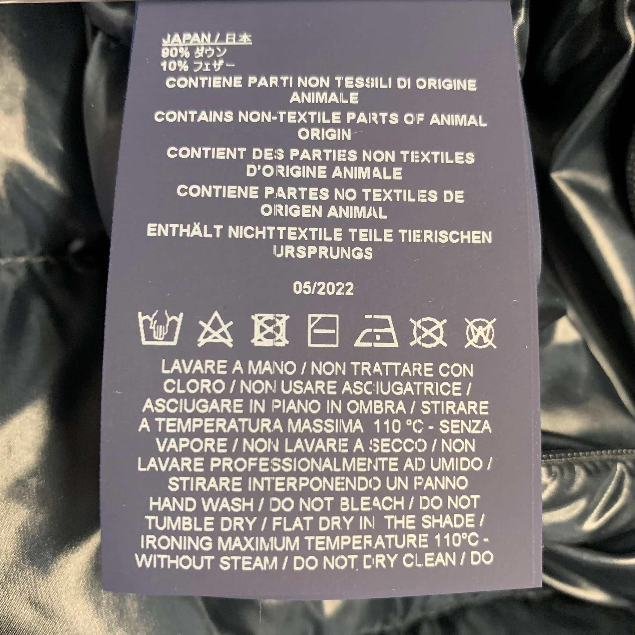 HERNO Size 6 Amelia Navy Nylon Padded Jacket - Image 8