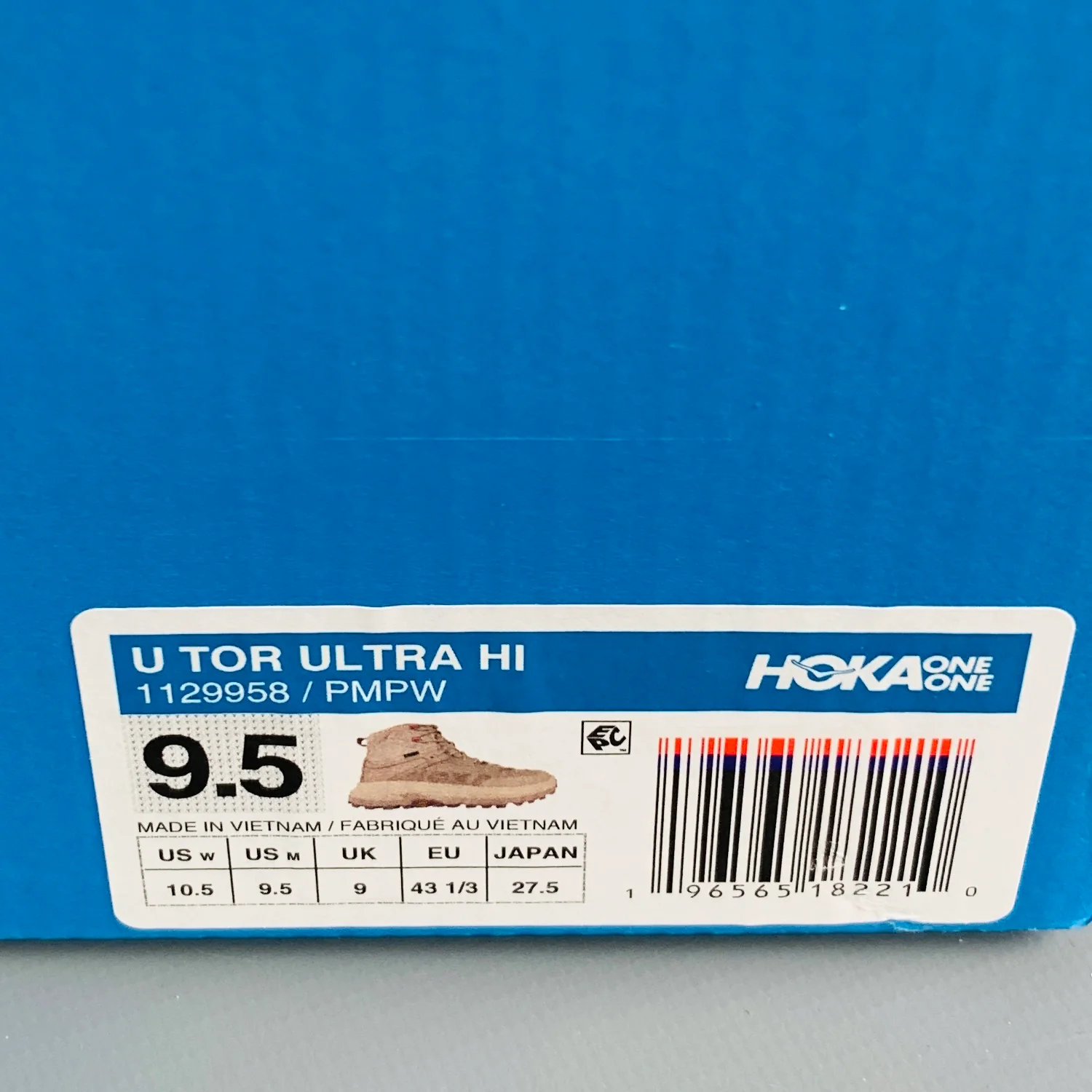 HOKA Size 9.5 Pink Leather High Top Athletic Sneakers - Image 11