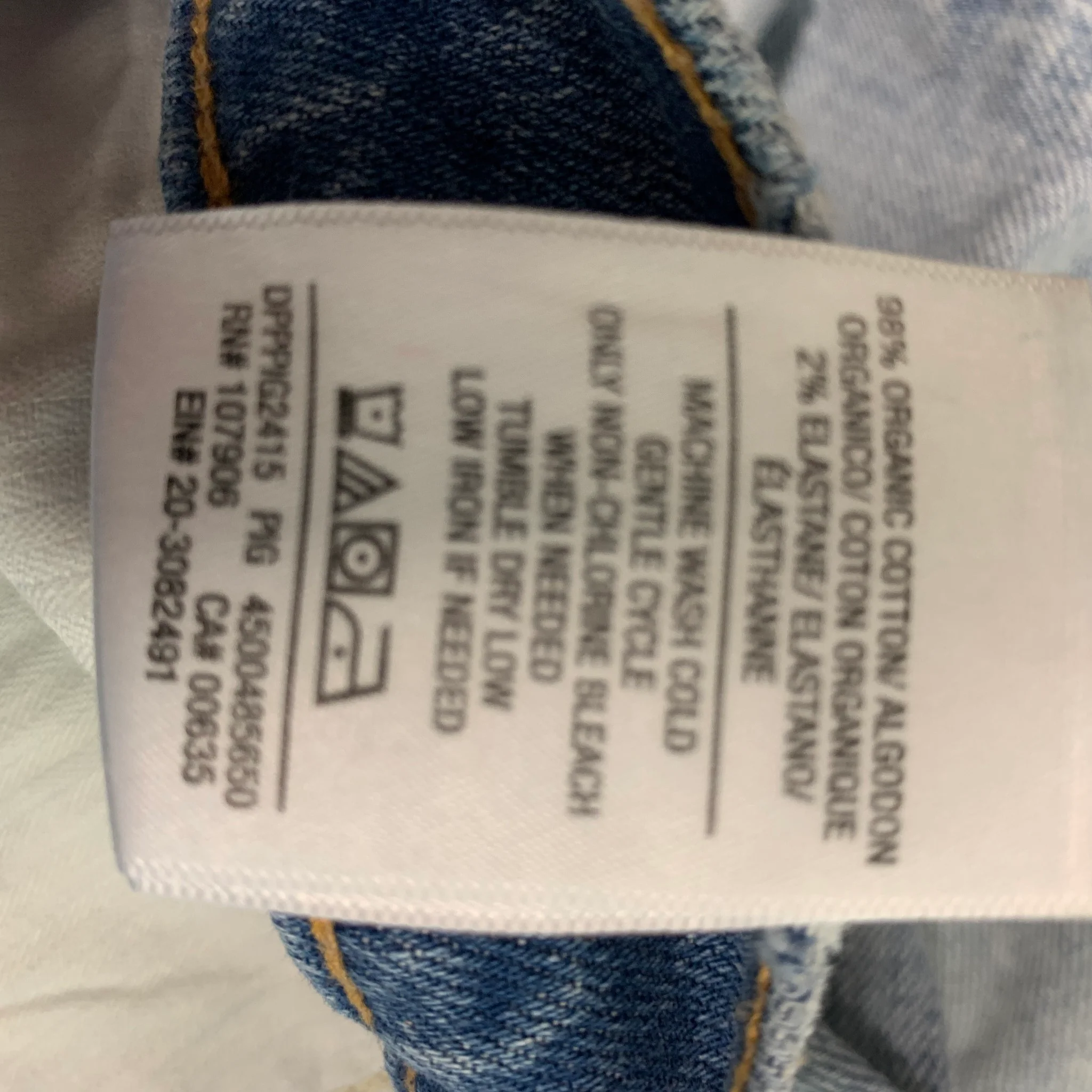 HUDSON Size 32 Blue Paint Splatter Cotton  Elastane Distressed Jeans - Image 5