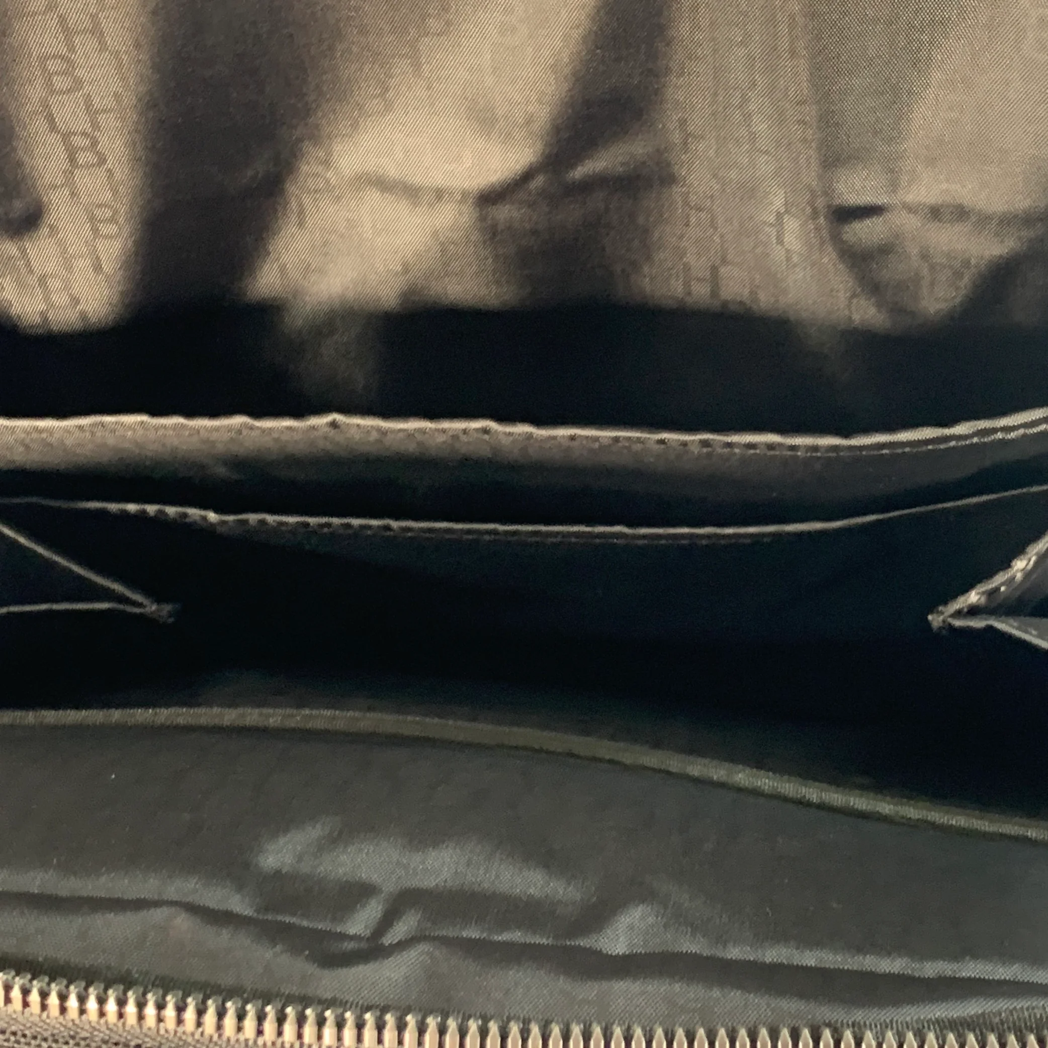 HUGO BOSS Black Nylon Leather Work Travel Backpack Bag - Image 10