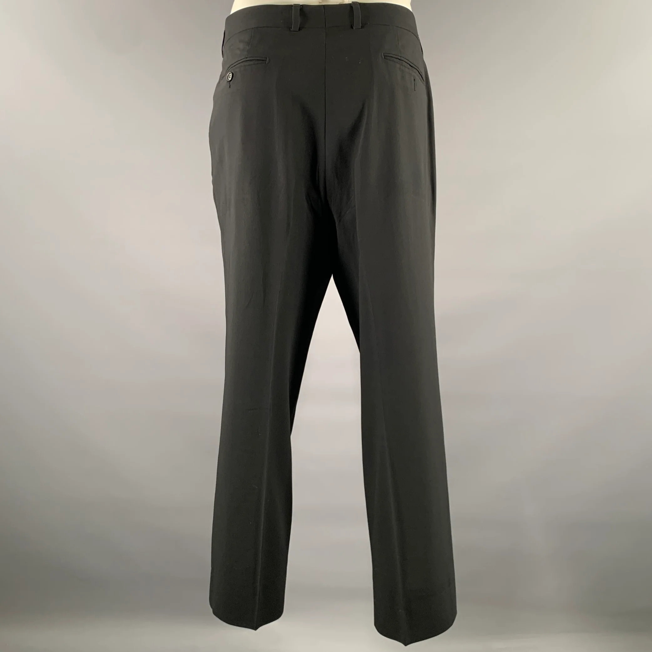 HUGO BOSS Chest Size 44 Black Virgin Wool 40 31 Suit - Image 5