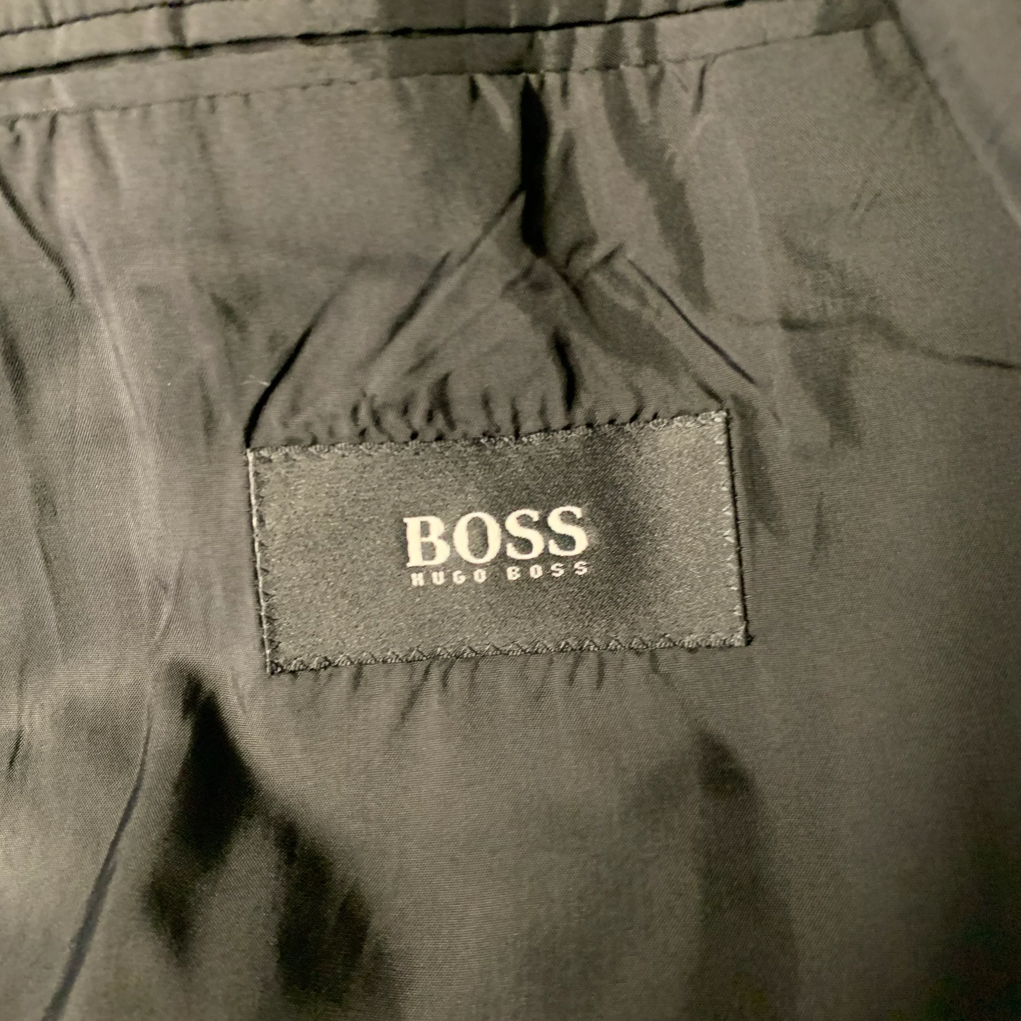 HUGO BOSS Chest Size 44 Black Virgin Wool 40 31 Suit - Image 6