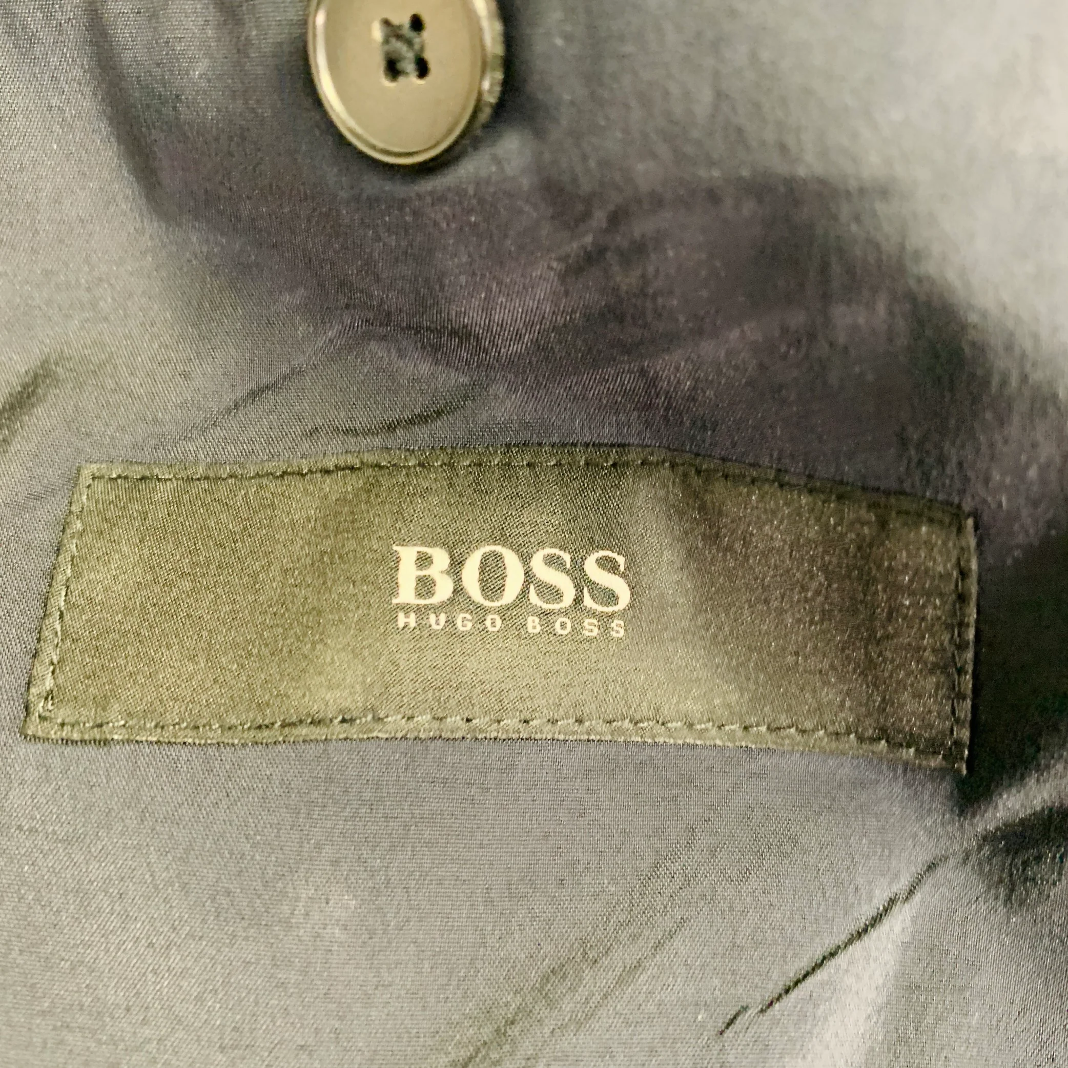 HUGO BOSS Size 40 Burgundy Virgin Wool Mohair Single Breasted Notch Lapel Suit - Image 7
