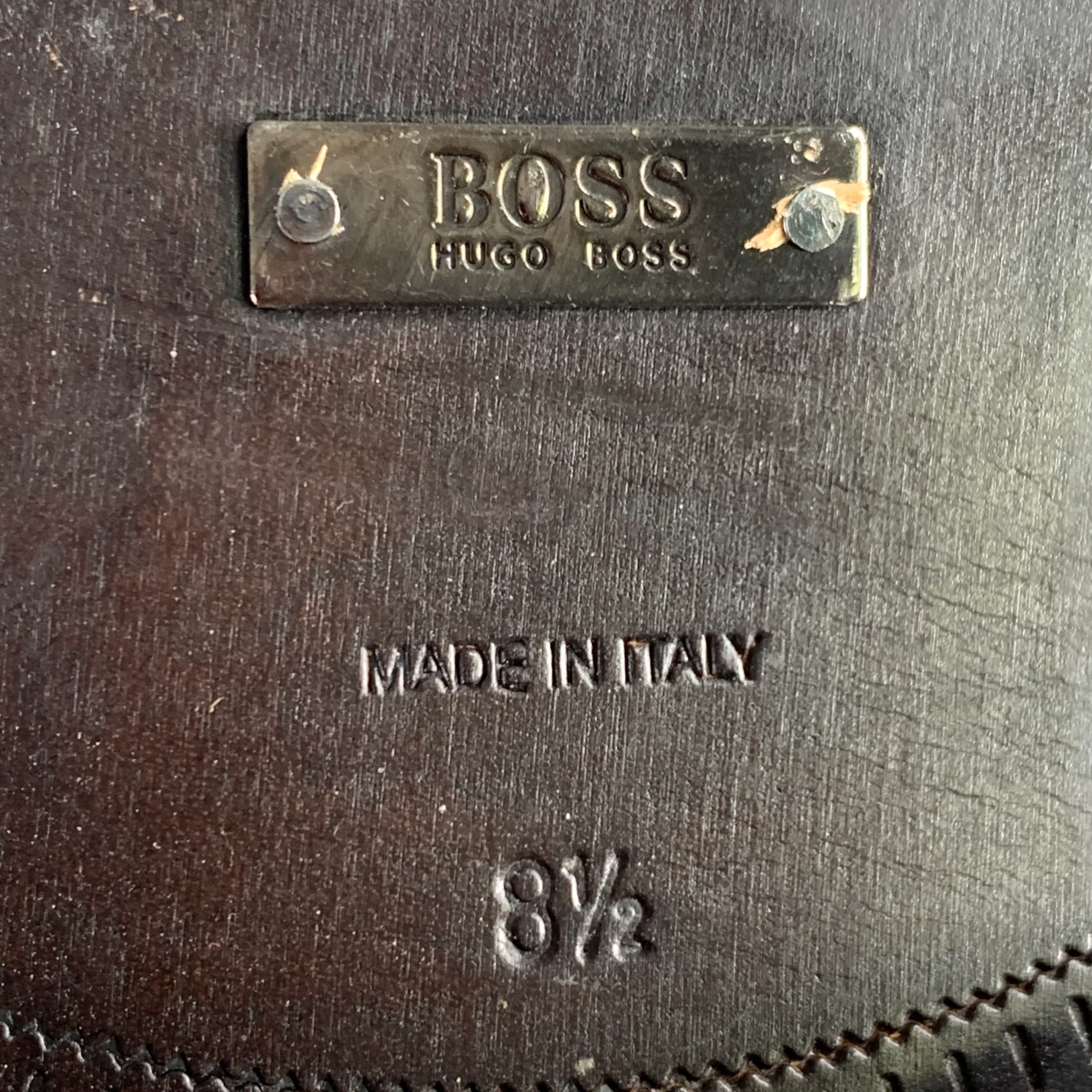 HUGO BOSS Size 8.5 Black Patent Leather Tuxedo Formal Lace-Up Shoes - Image 8