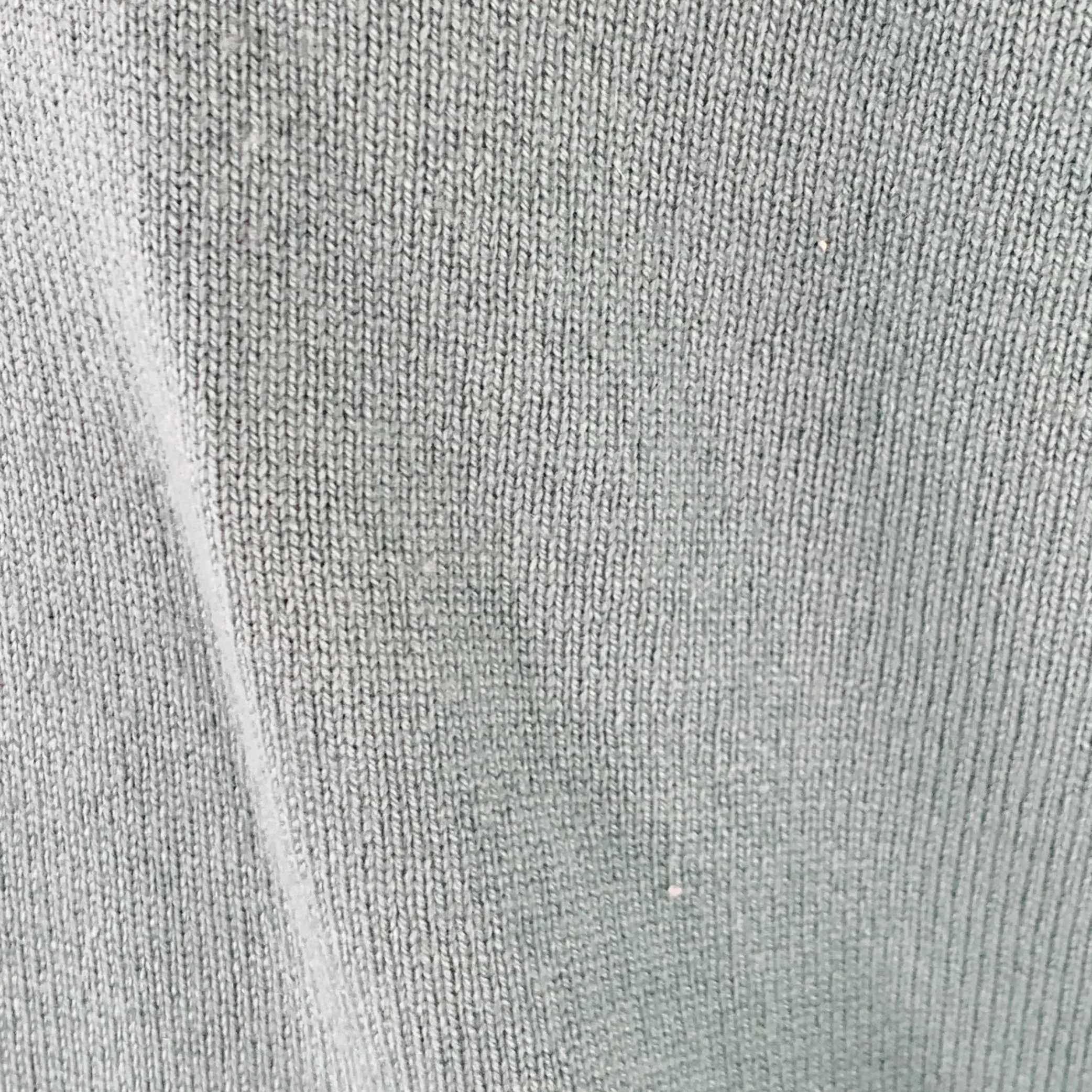 I.MAGNIN Size XL Green Sage Cashmere V-Neck Pullover - Image 6