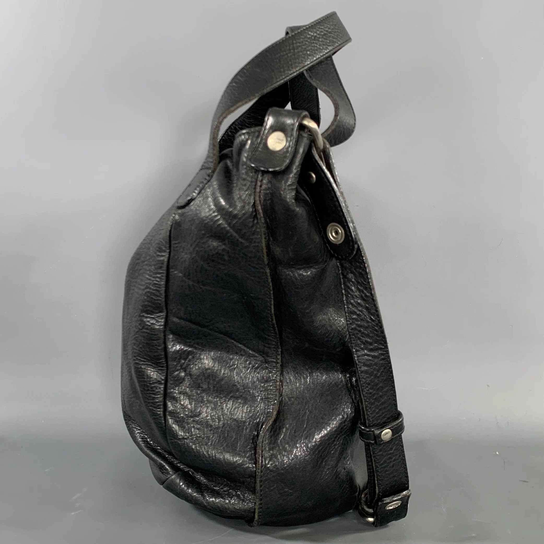 IL BISONTE Black Leather Hobo Handbag & Leather Goods - Image 2