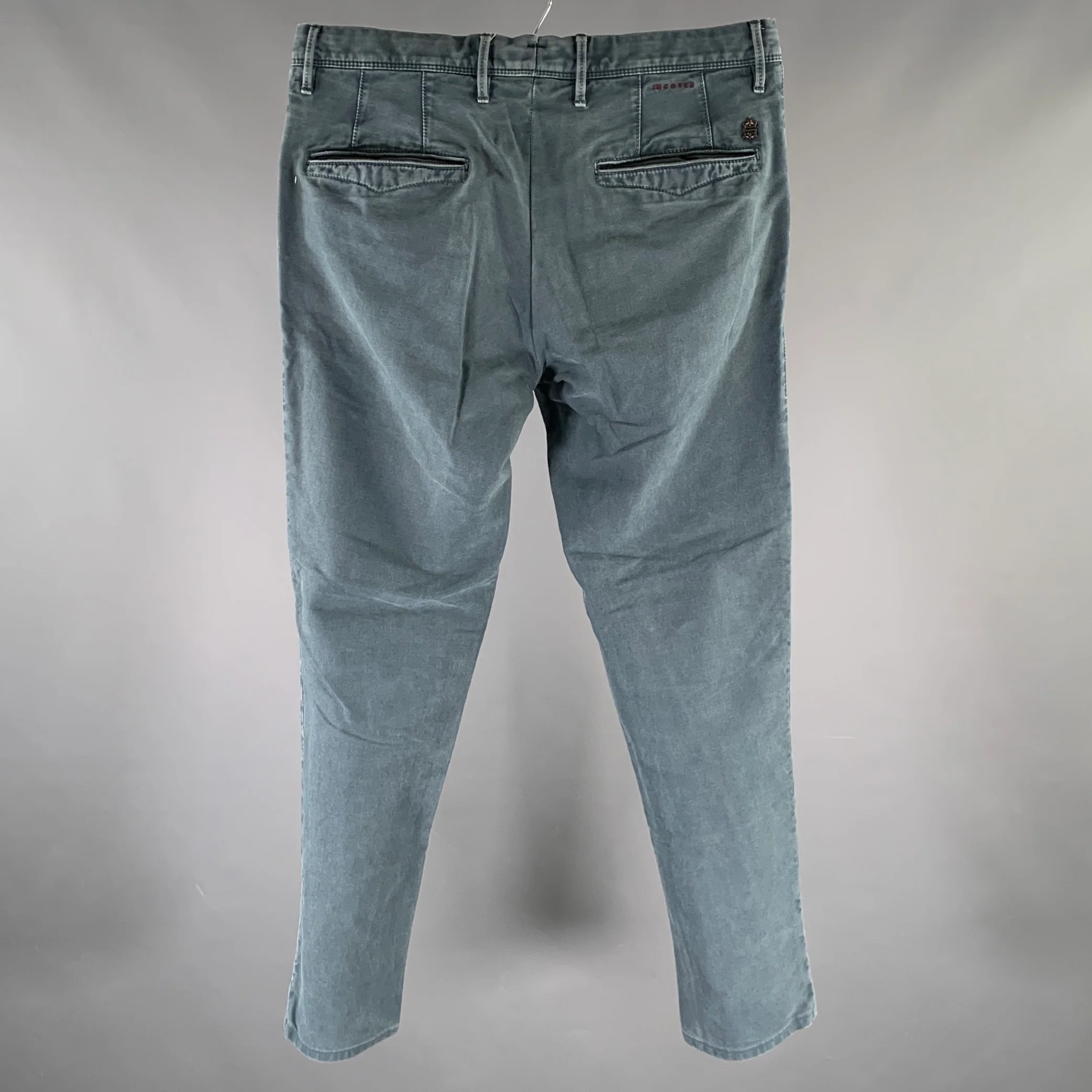 INCOTEX Size 32 Blue Casual Pants - Image 3