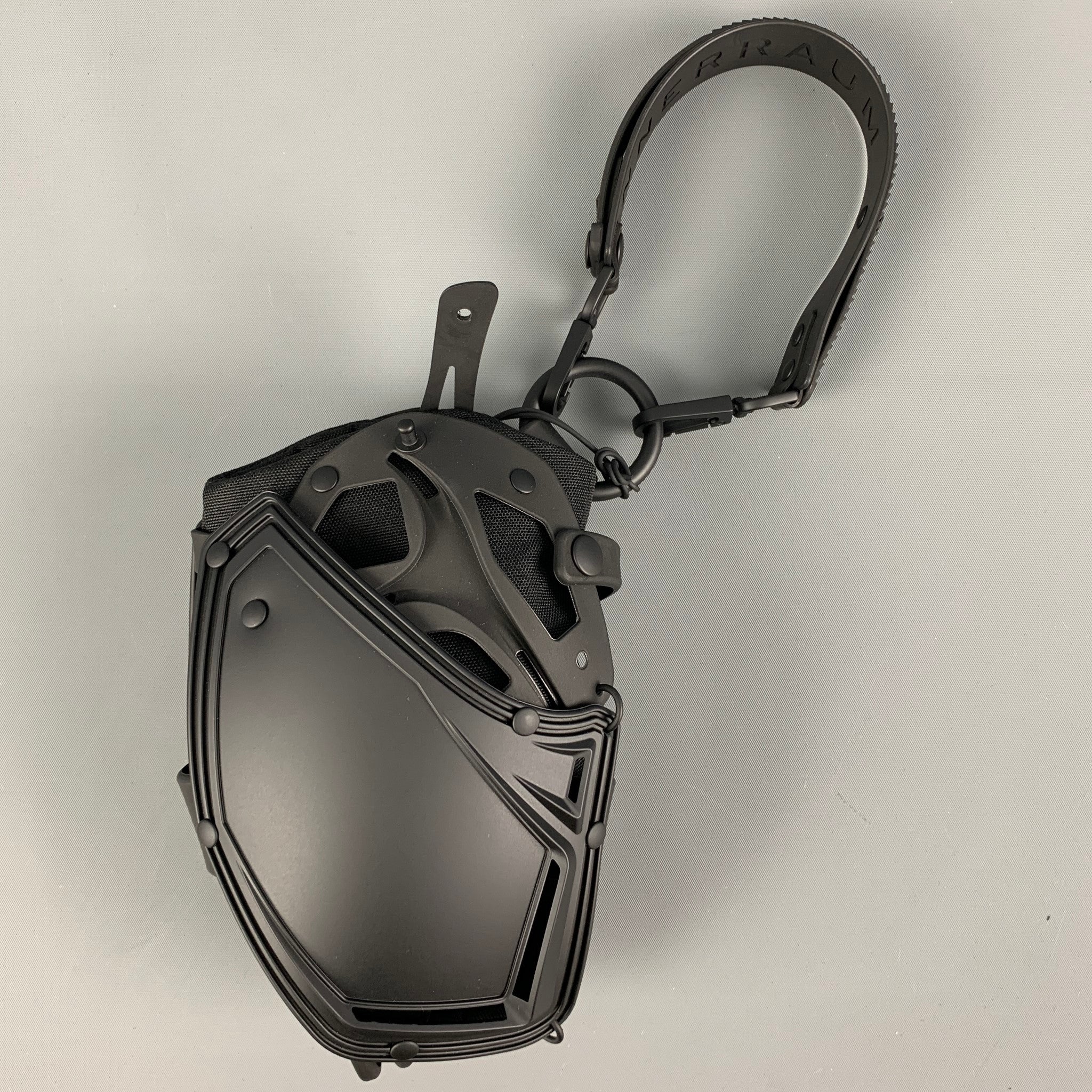 INNERRAUM Black Panelled Phone Pouch Bag - Image 2