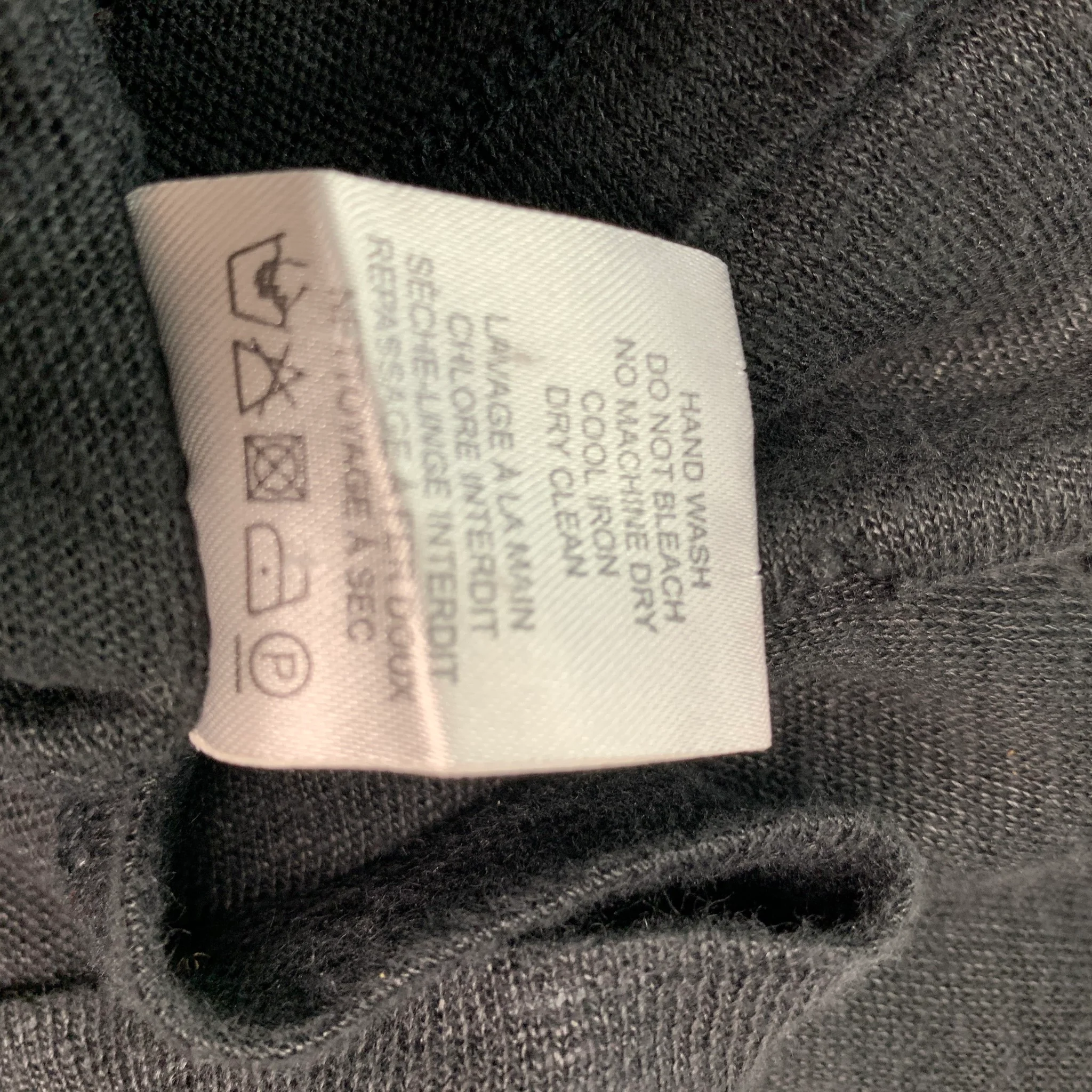 IRO CLAY Size XS Black Distressed Linen Crew-Neck T-shirt - Image 6
