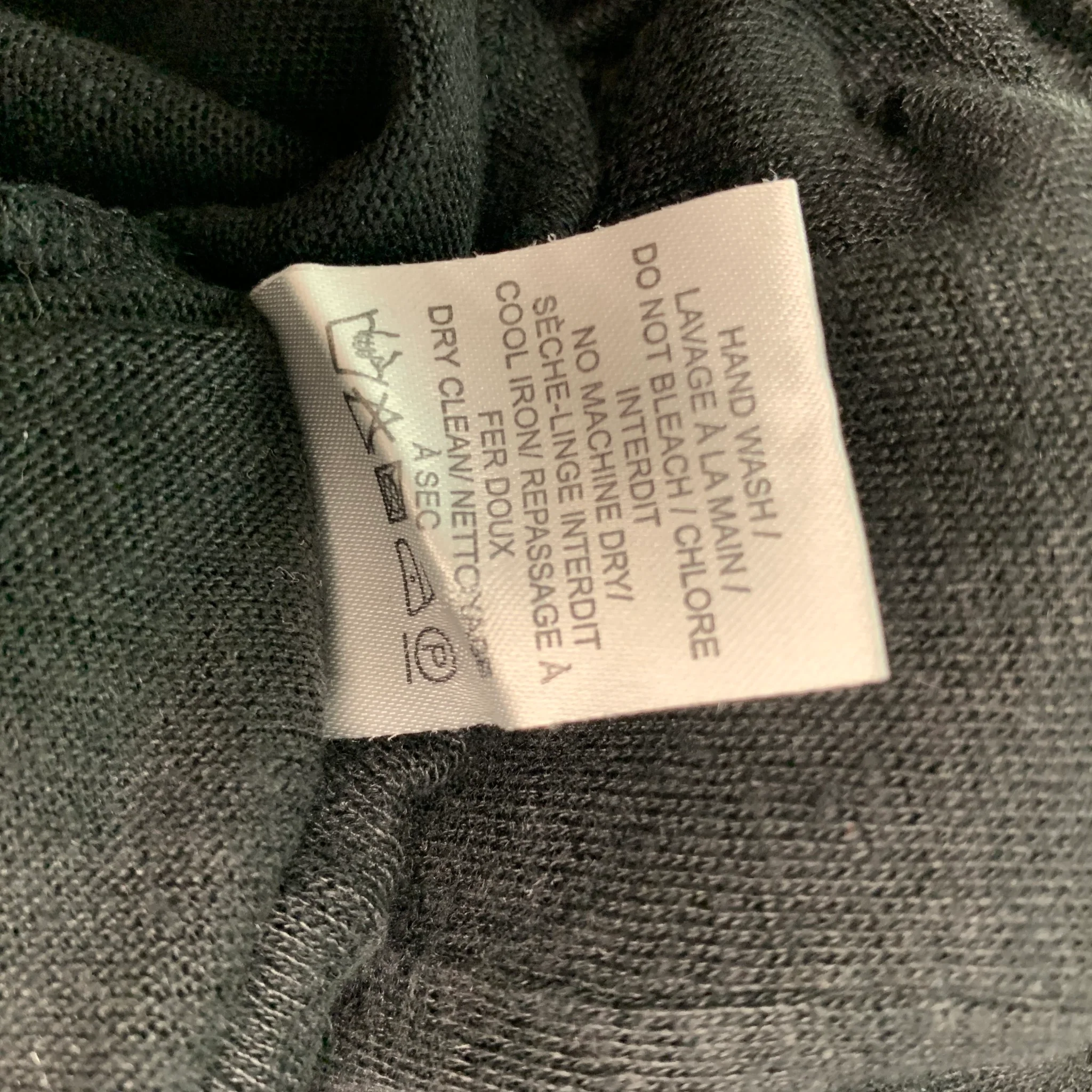 IRO CLAY Size XS Black Linen Distressed Crew-Neck T-shirt - Image 6