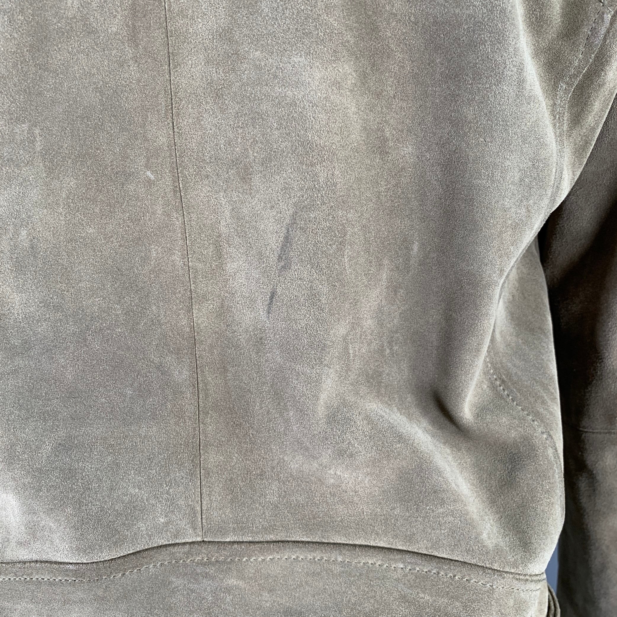 IRO Size M Beige Leather Motorcycle Jacket - Image 5
