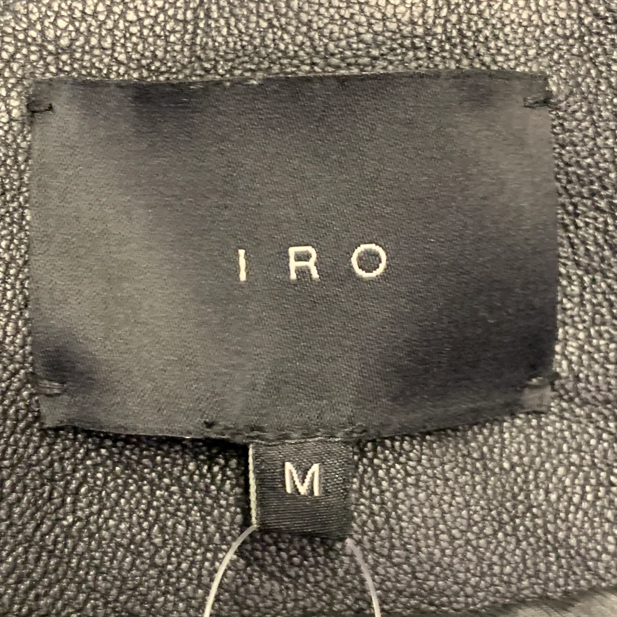 IRO Size M Hydo Black Leather Moto Racer Zip Up Jacket - Image 5