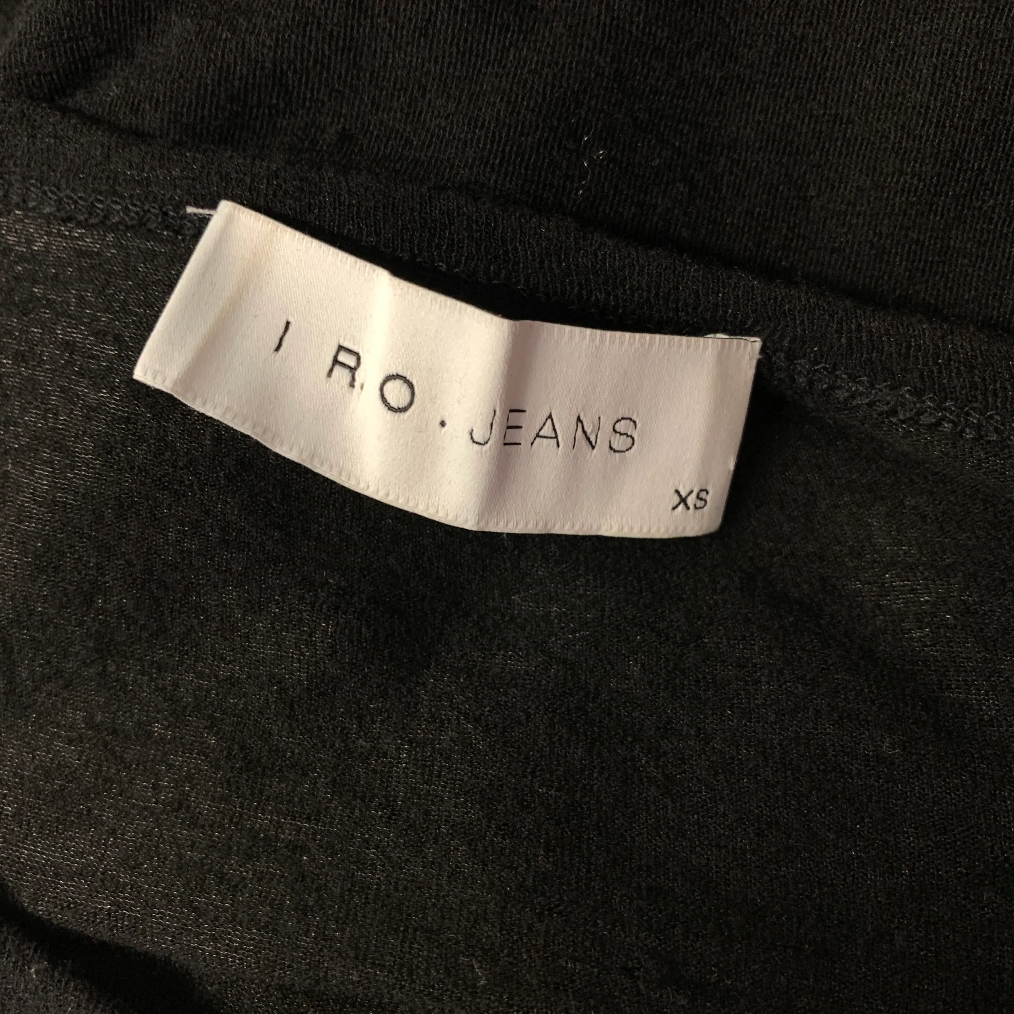 IRO Size XS Black Silver Hardware Lyocel polyurethane See Through T-shirt - Image 4