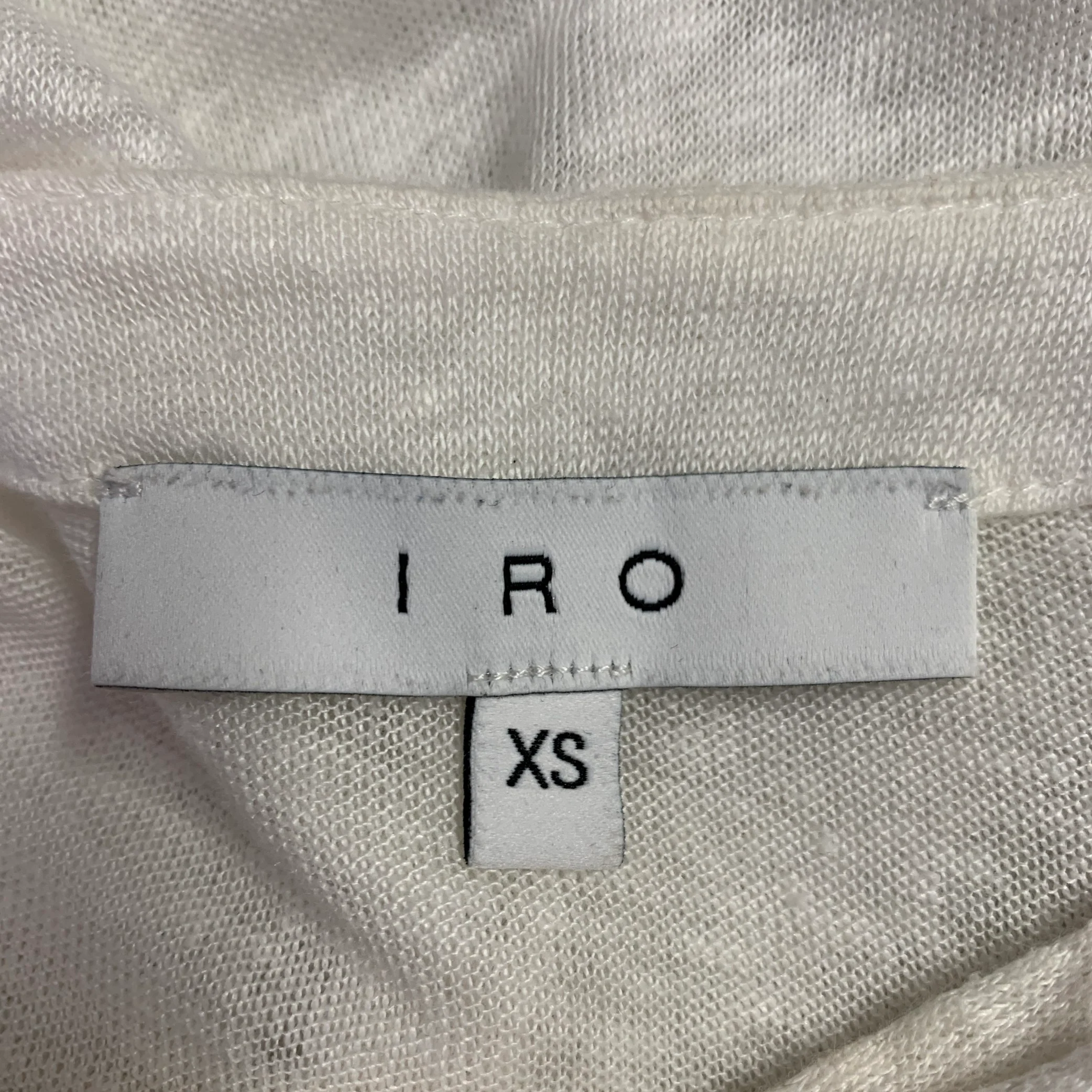 IRO Size XS Tissa White Linen Sleeveless Lace-Up Tank Top - Image 5