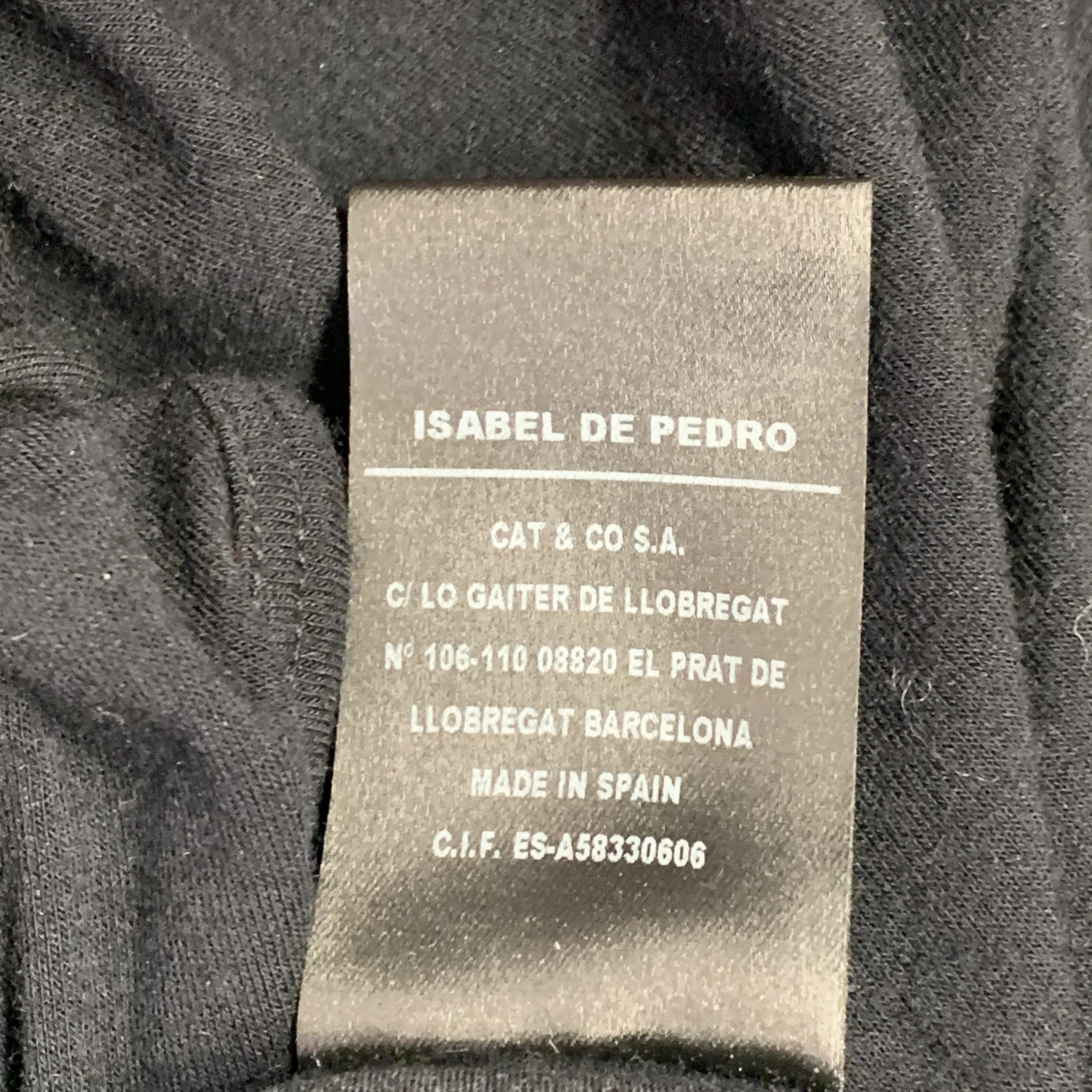 ISABEL DE PEDRO Size 4 Black White Viscose Blend Horses Asymmetrical Pullover - Image 8